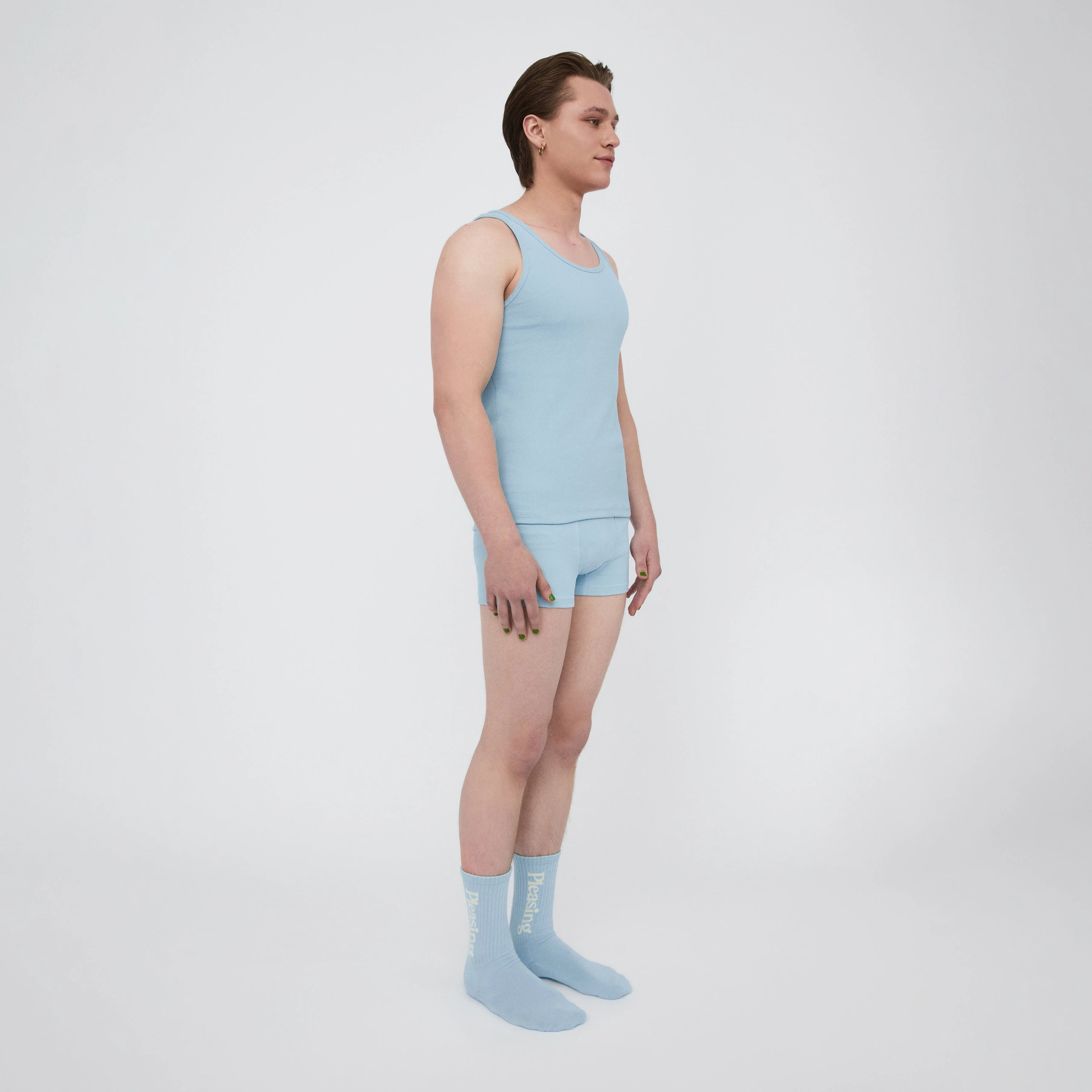 The Pleasing Ribbed Tank | Blue - Image 39