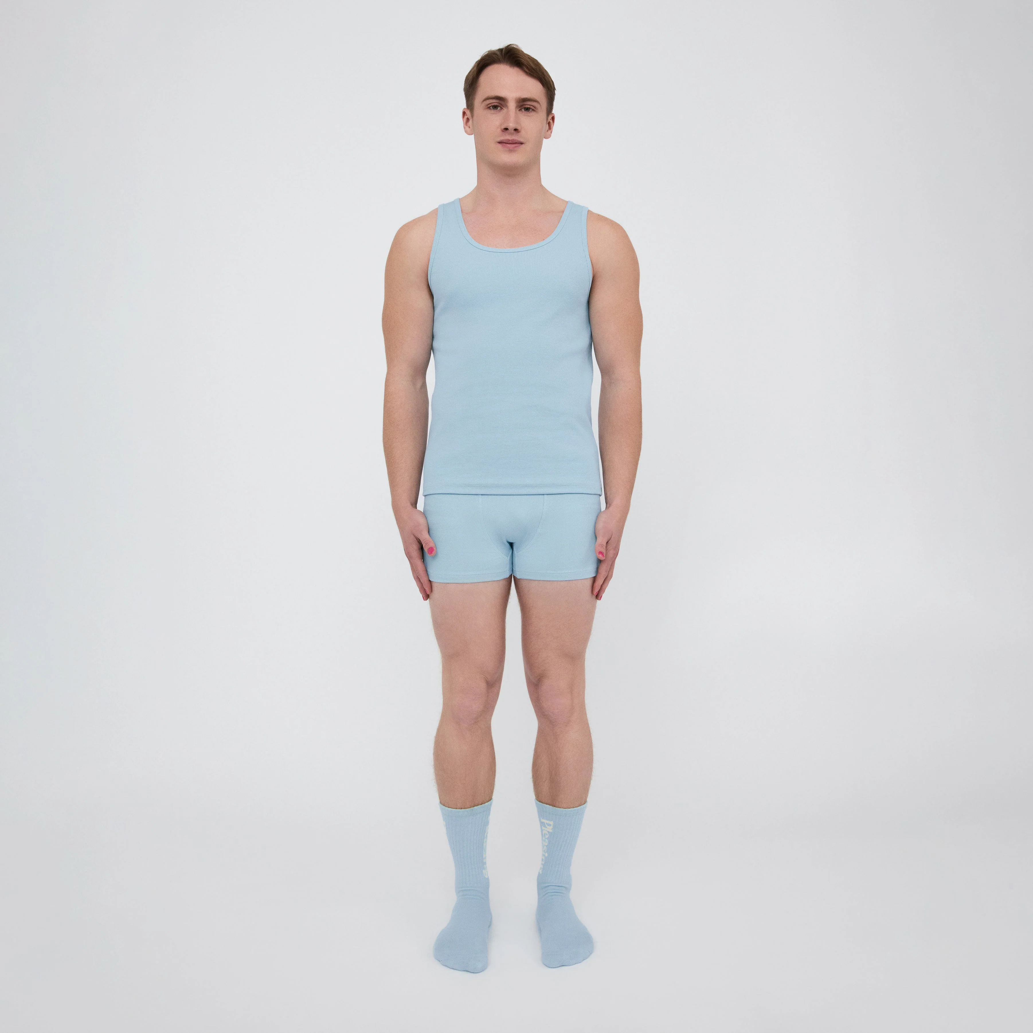 The Pleasing Ribbed Tank | Blue - Image 40