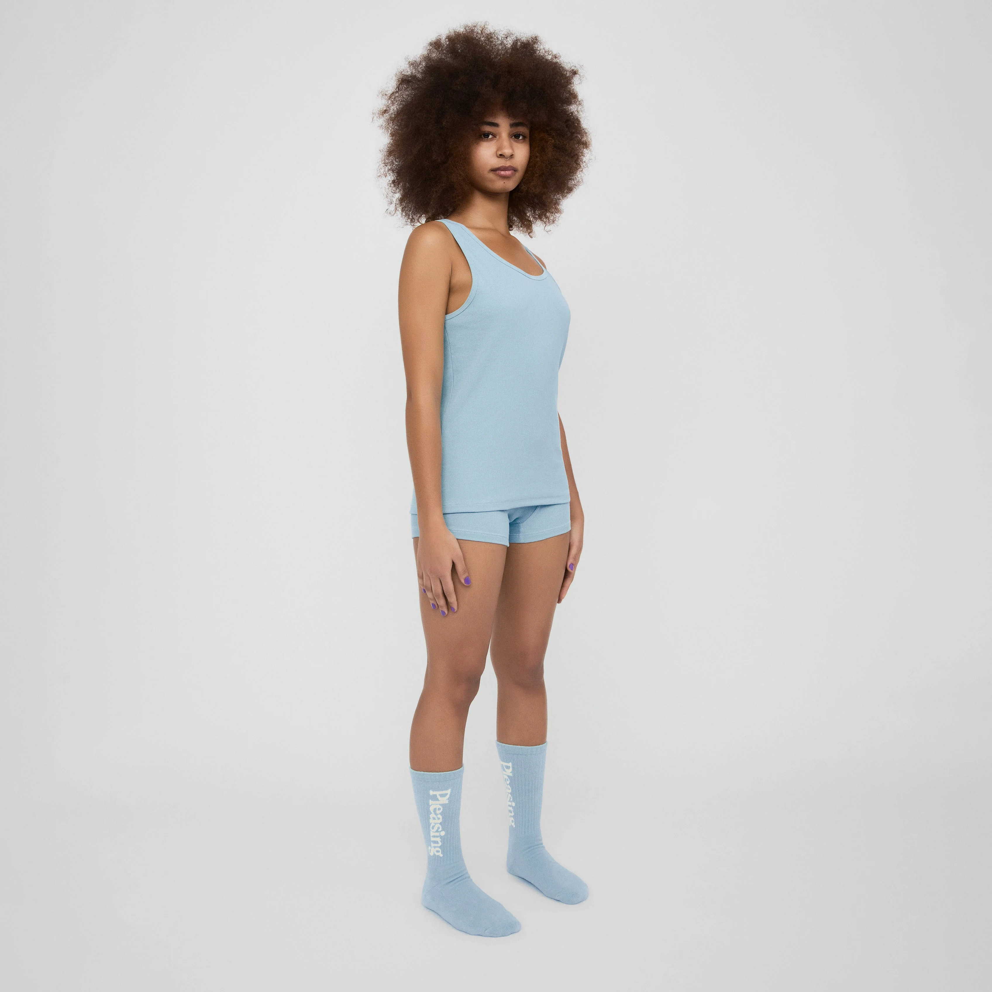 The Pleasing Ribbed Tank | Blue - Image 43