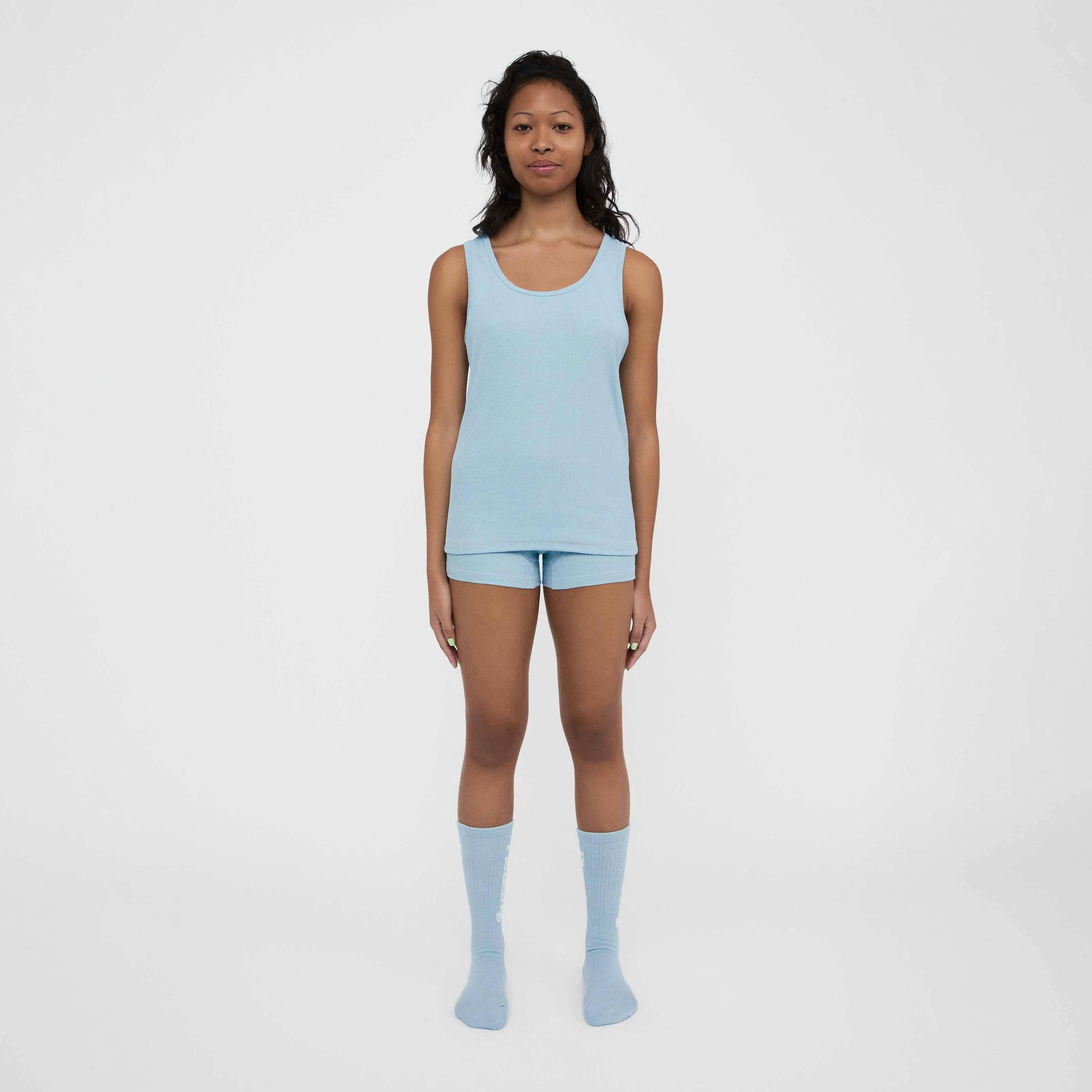 The Pleasing Ribbed Tank | Blue - Image 46