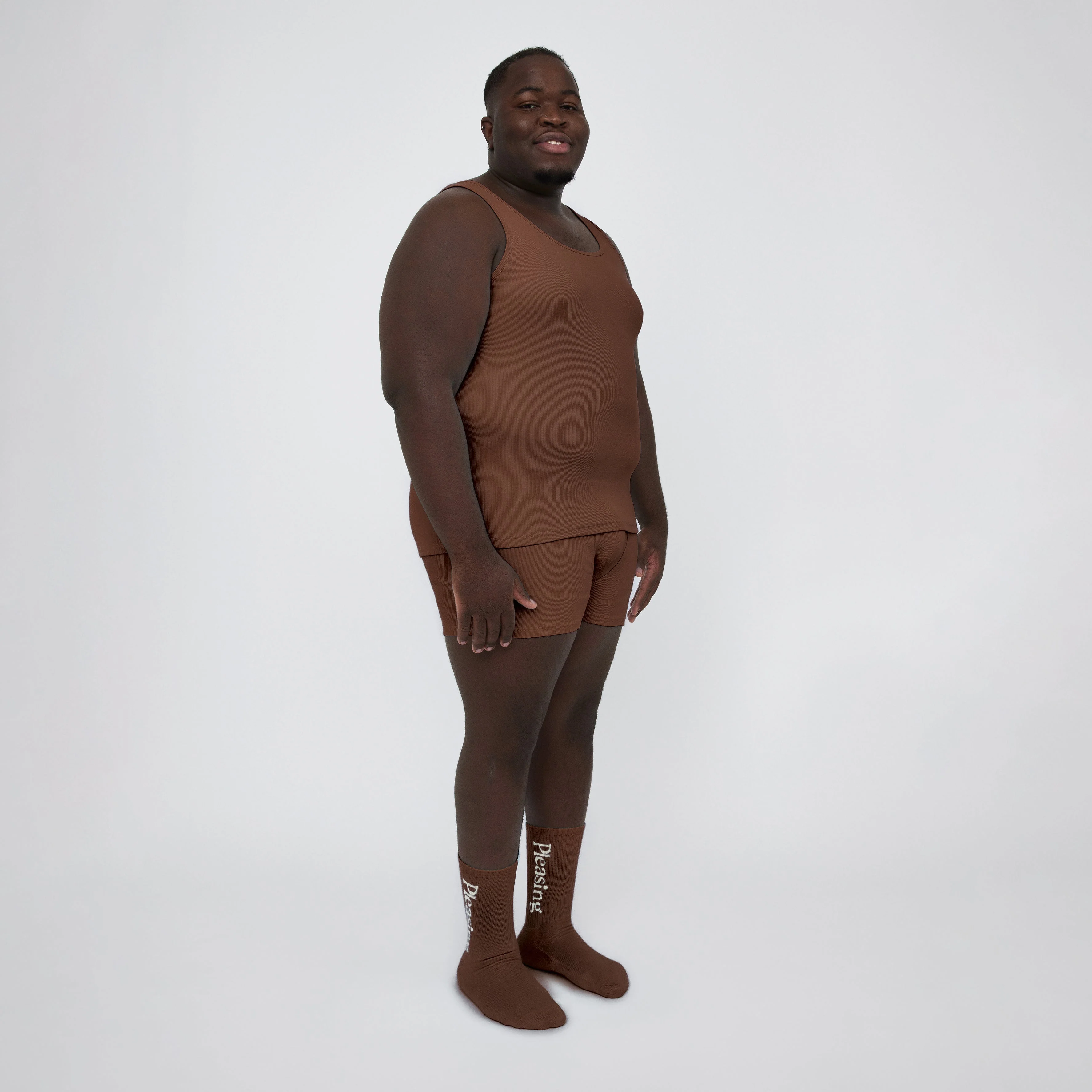 The Pleasing Ribbed Tank | Brown - Image 20