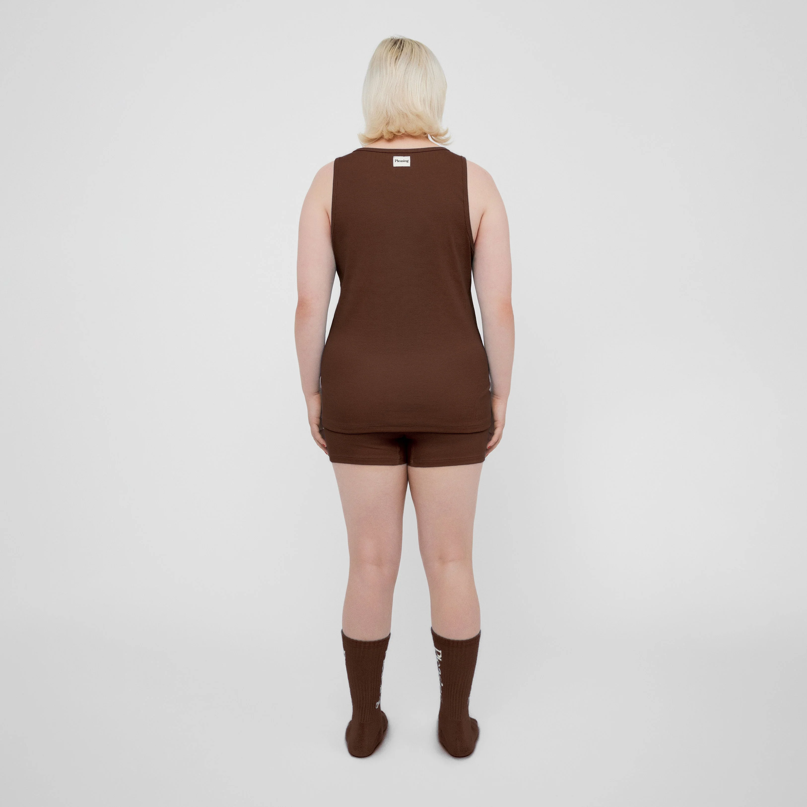 The Pleasing Ribbed Tank | Brown - Image 4
