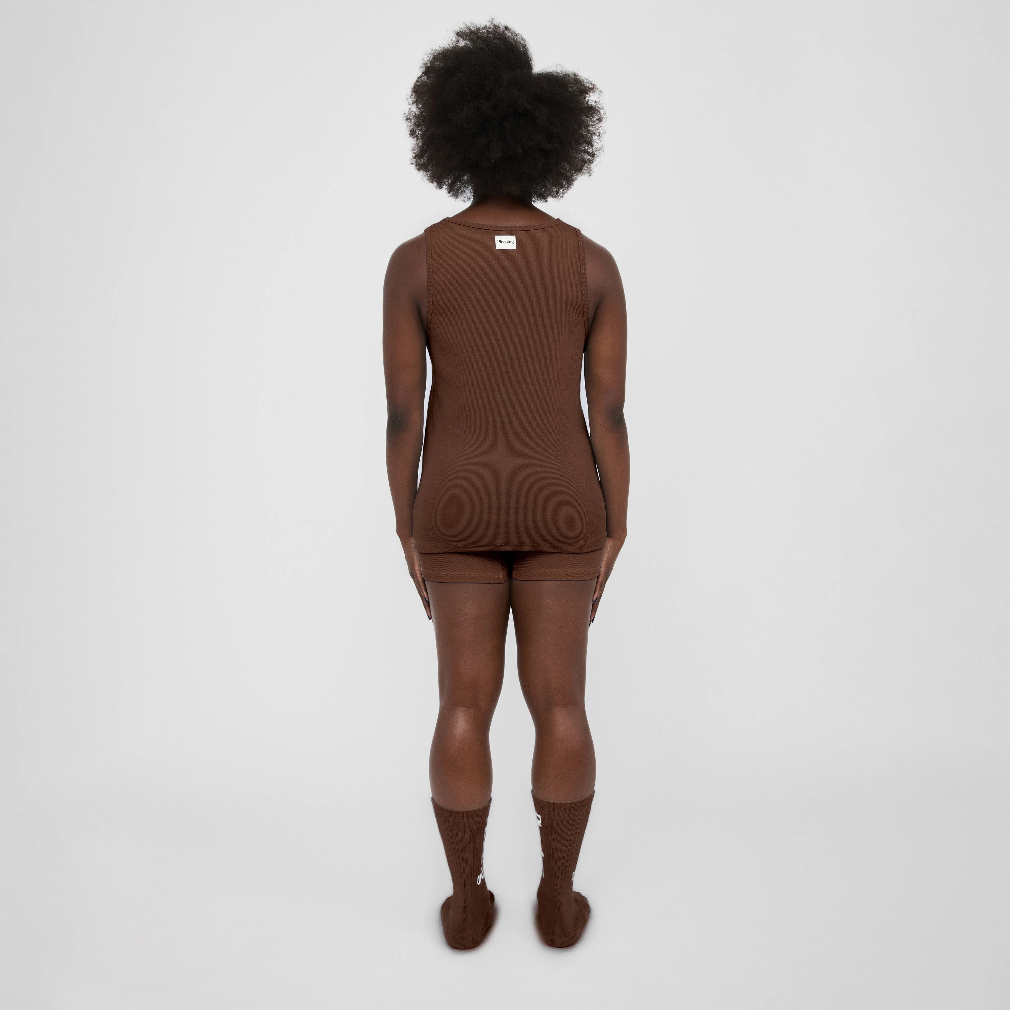 The Pleasing Ribbed Tank | Brown - Image 47