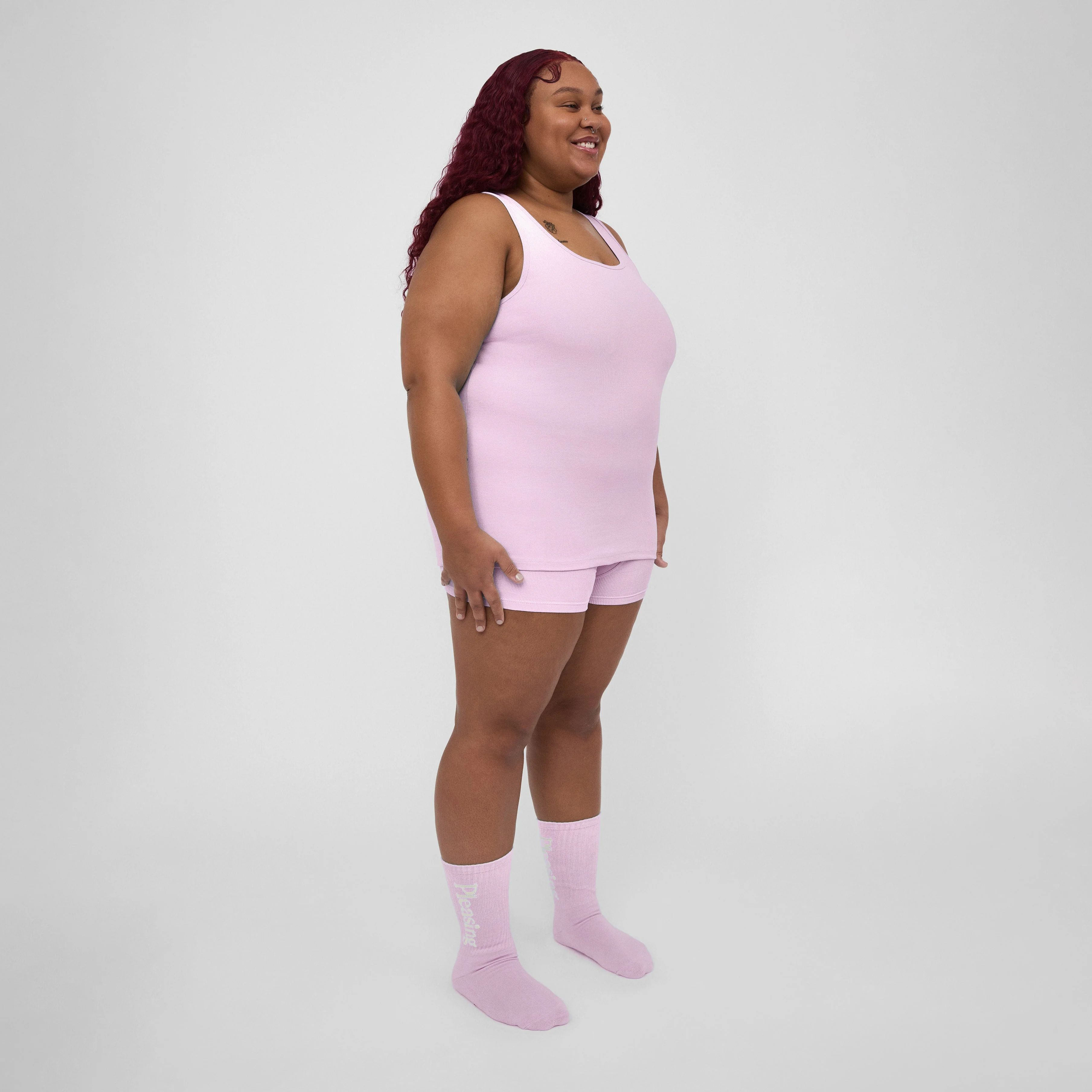 The Pleasing Ribbed Tank | Lavender - Image 13