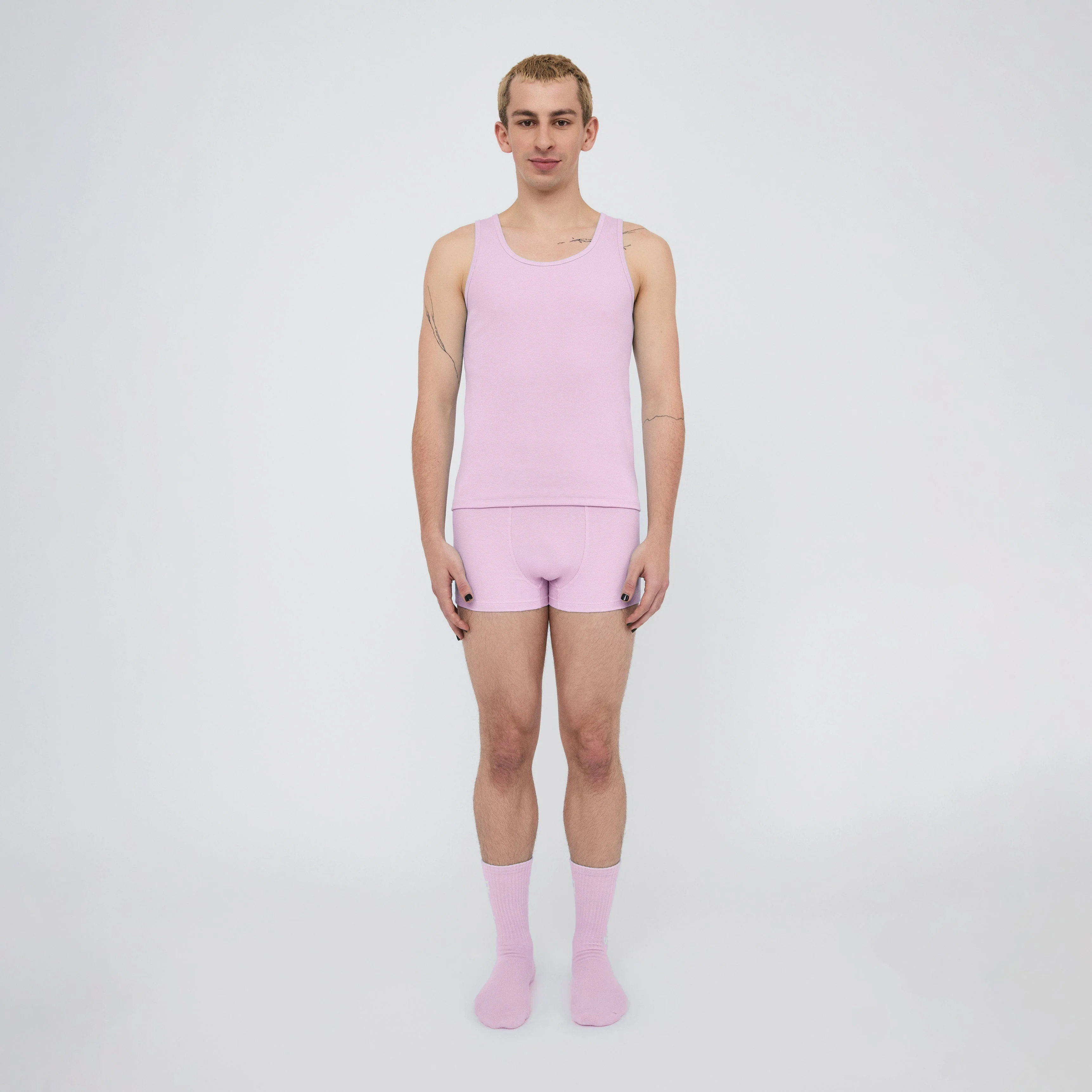 The Pleasing Ribbed Tank | Lavender - Image 25