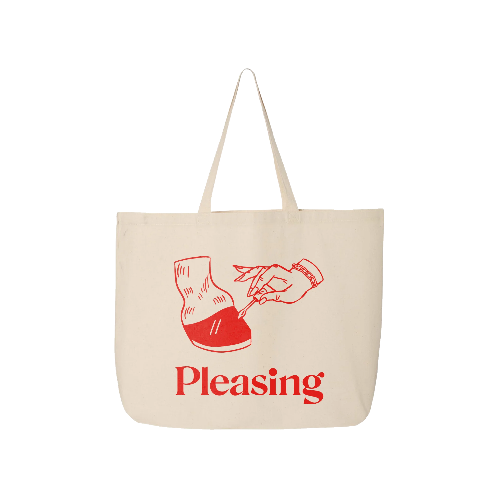 The Polished Pony Canvas Tote | Beige