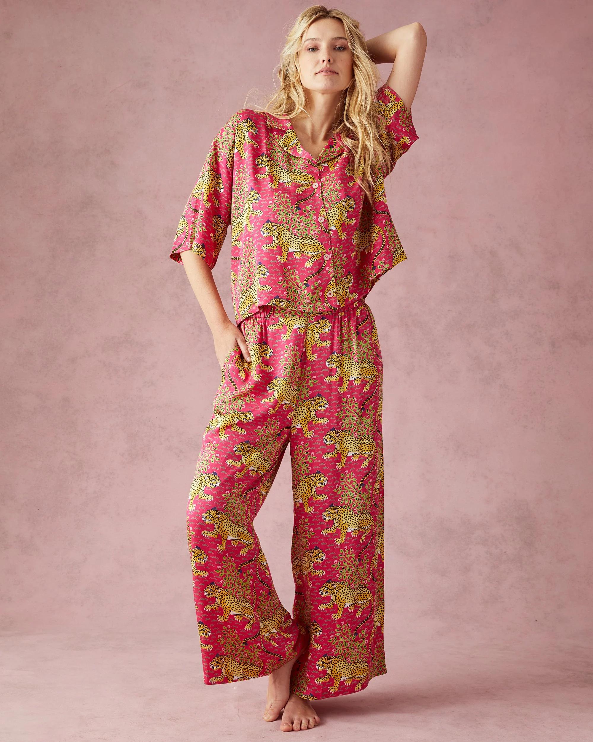 Bagheera - Eco Satin Wildest Dreams Set | Hot Pink
