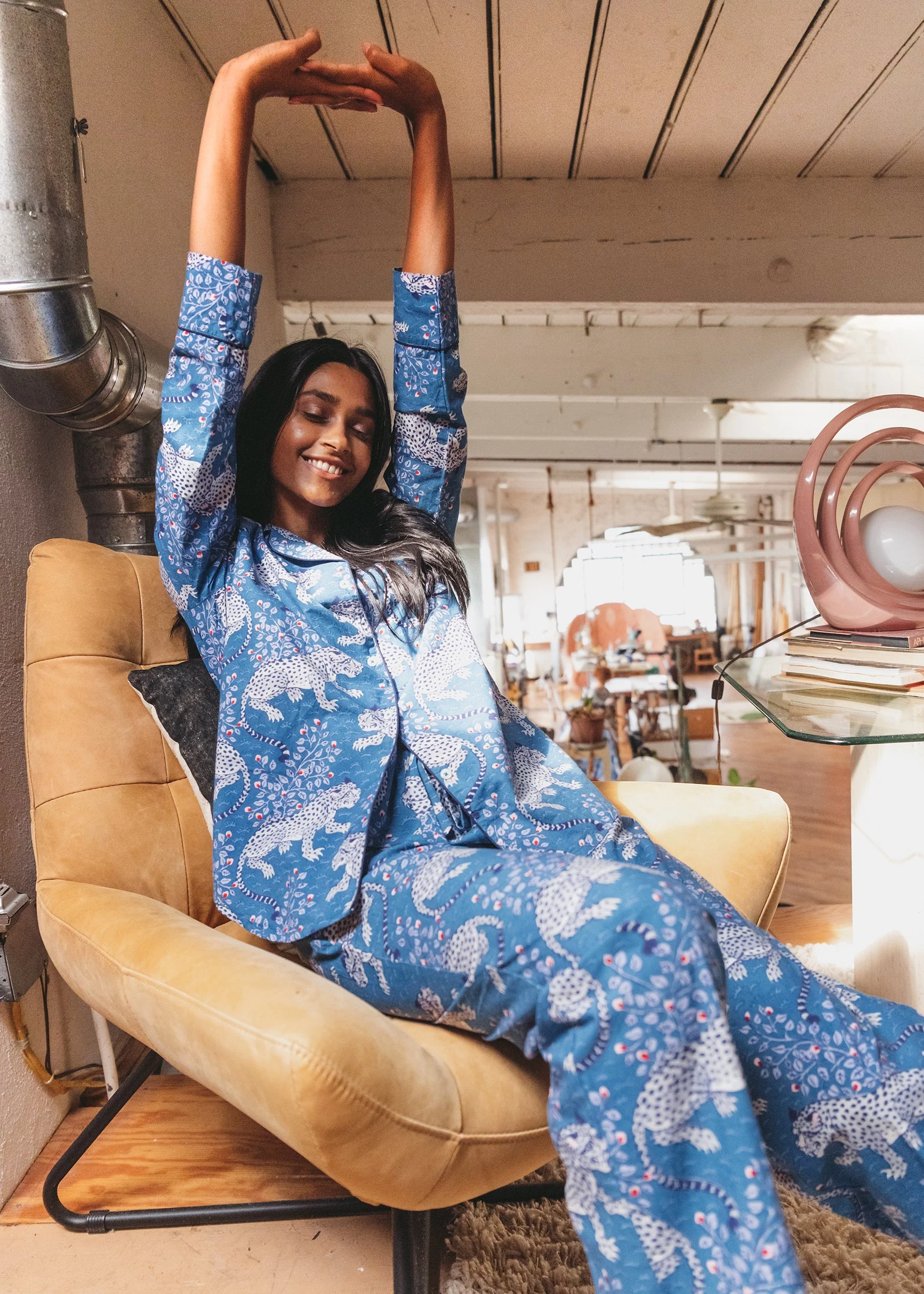 Bagheera - Long PJ Set | Indigo - Image 2