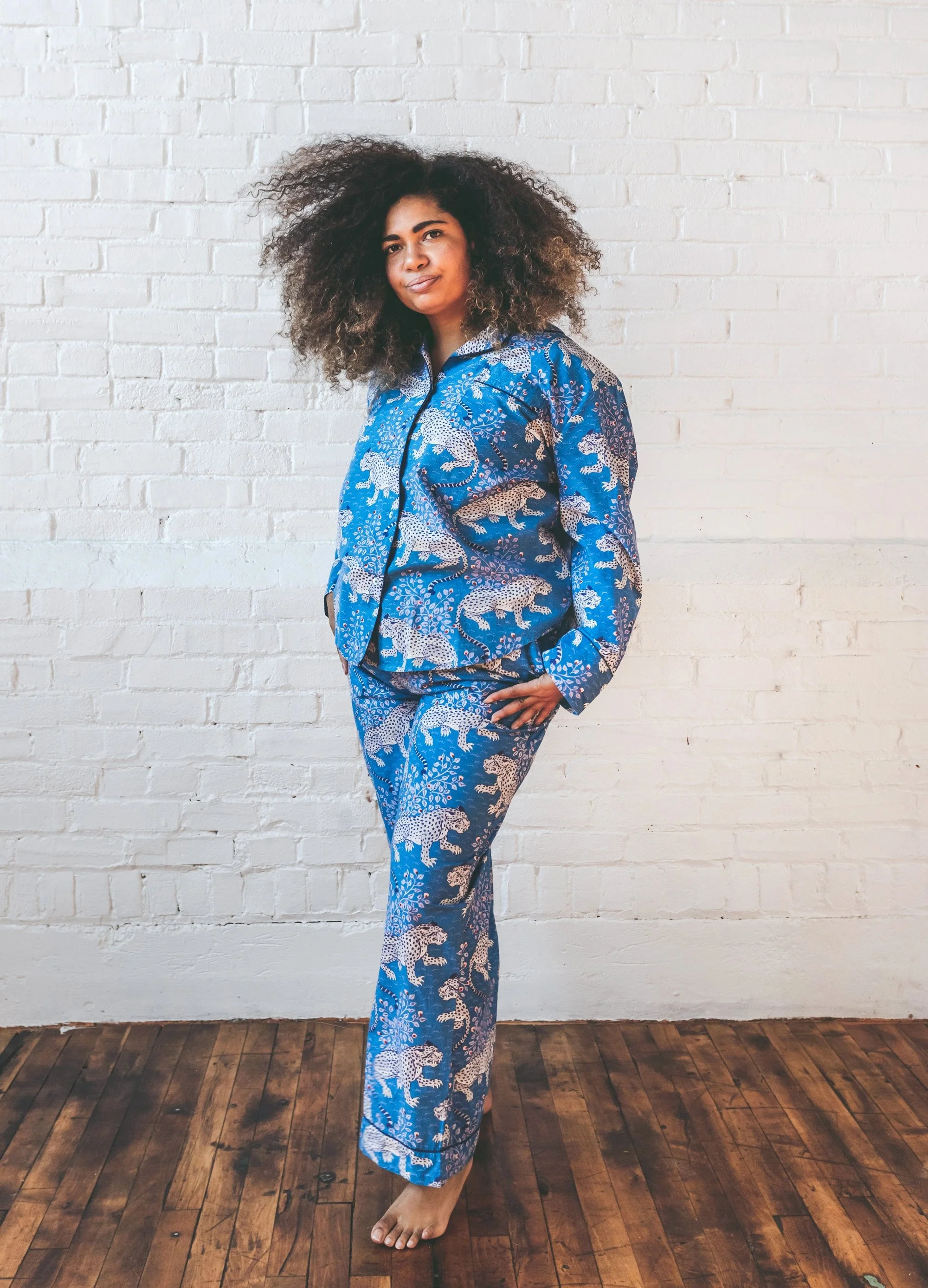 Bagheera - Long PJ Set | Indigo - Image 4