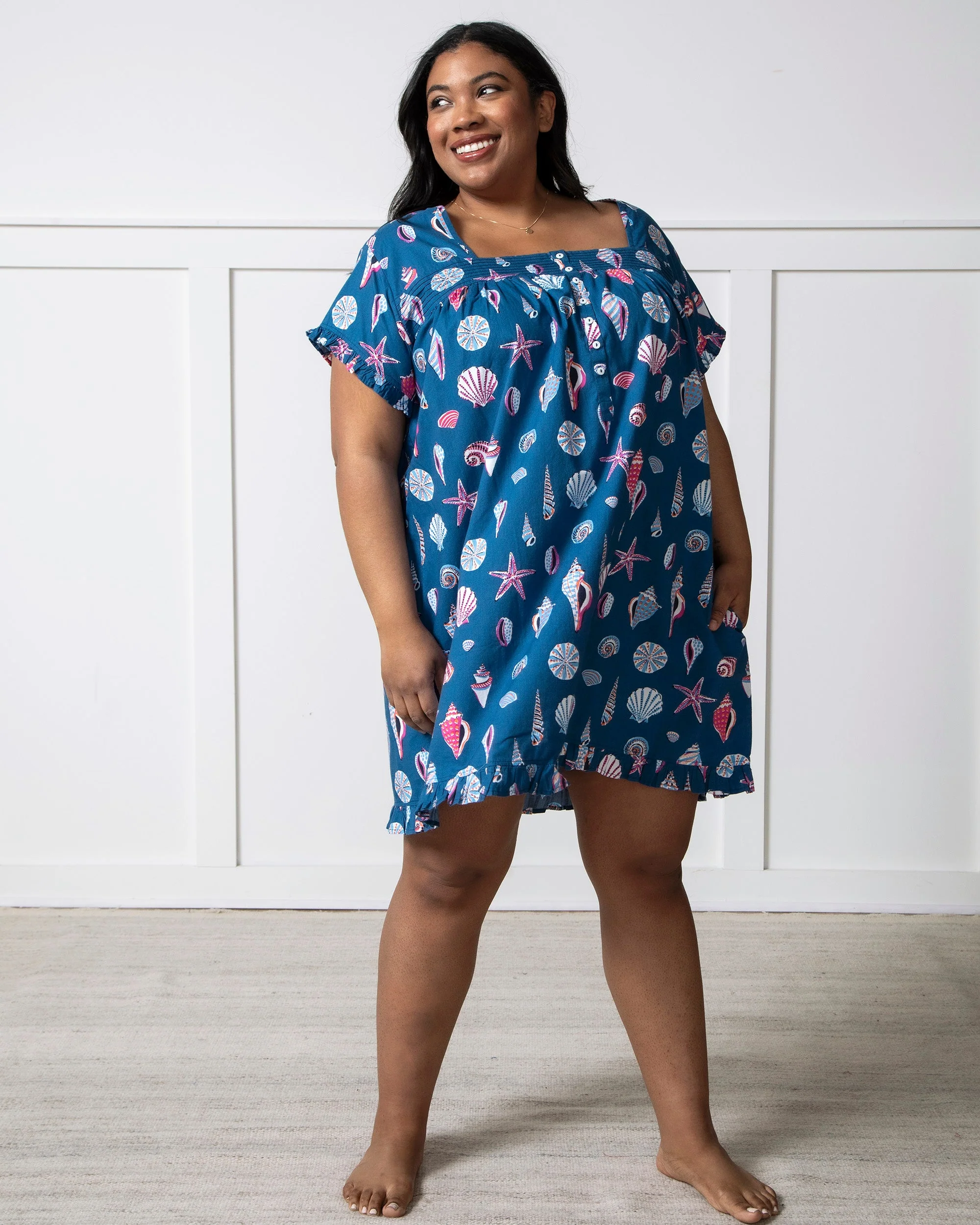 Beachcomber - Pintuck Nightgown | Shoreline Blue - Image 2