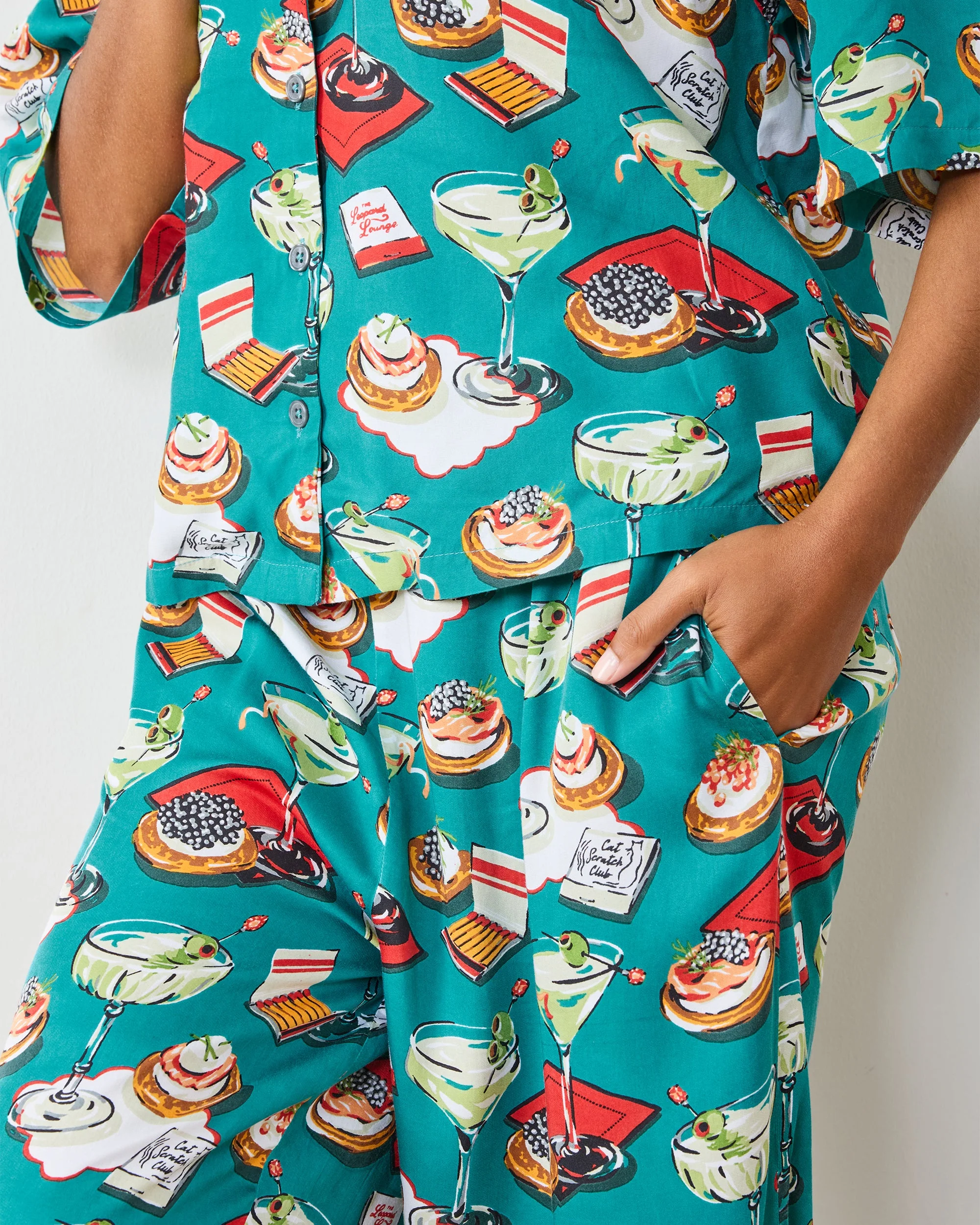 Blinis & Martinis - Eco Satin Wildest Dreams Set | Mid Century Blue - Image 5