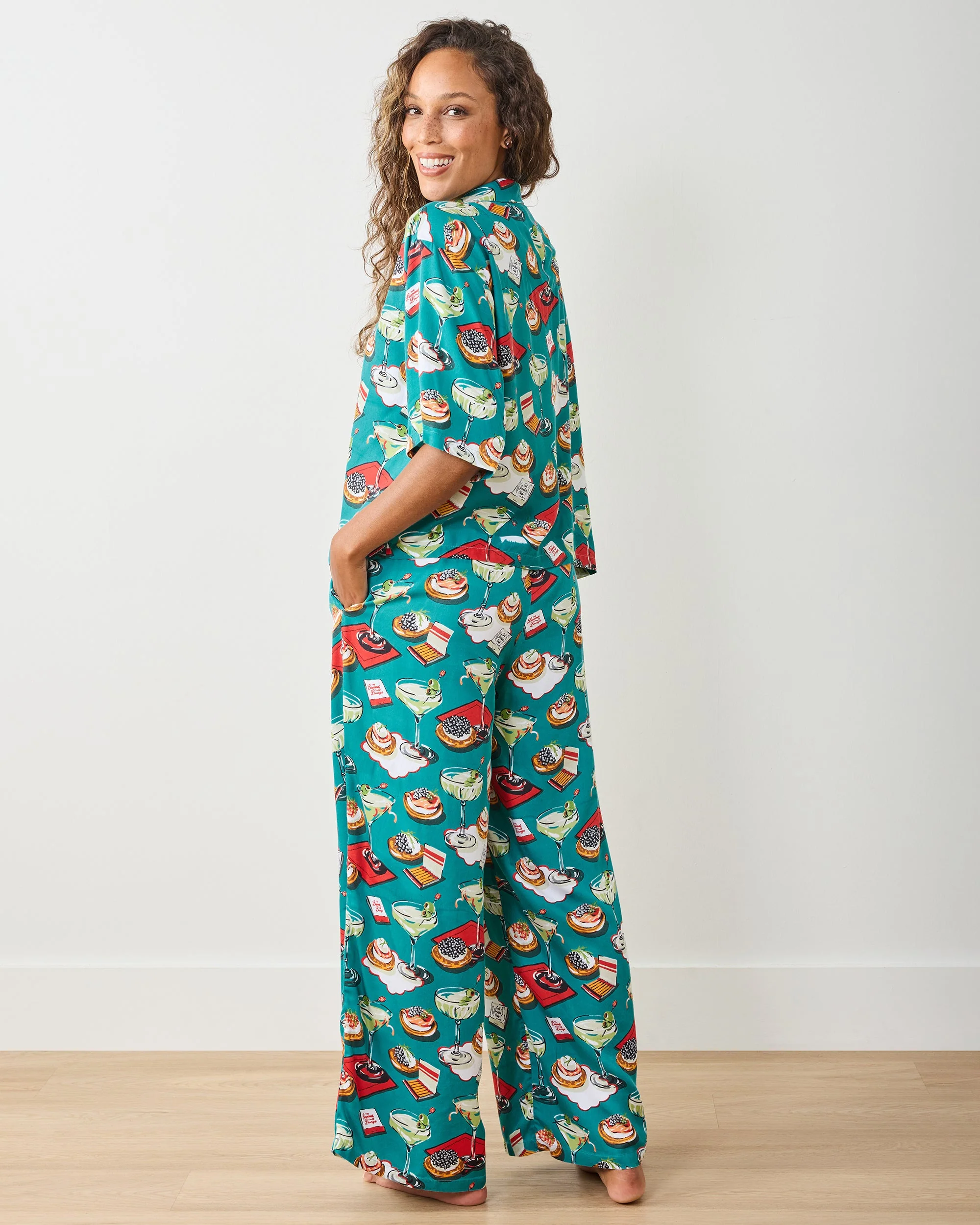 Blinis & Martinis - Eco Satin Wildest Dreams Set | Mid Century Blue - Image 6