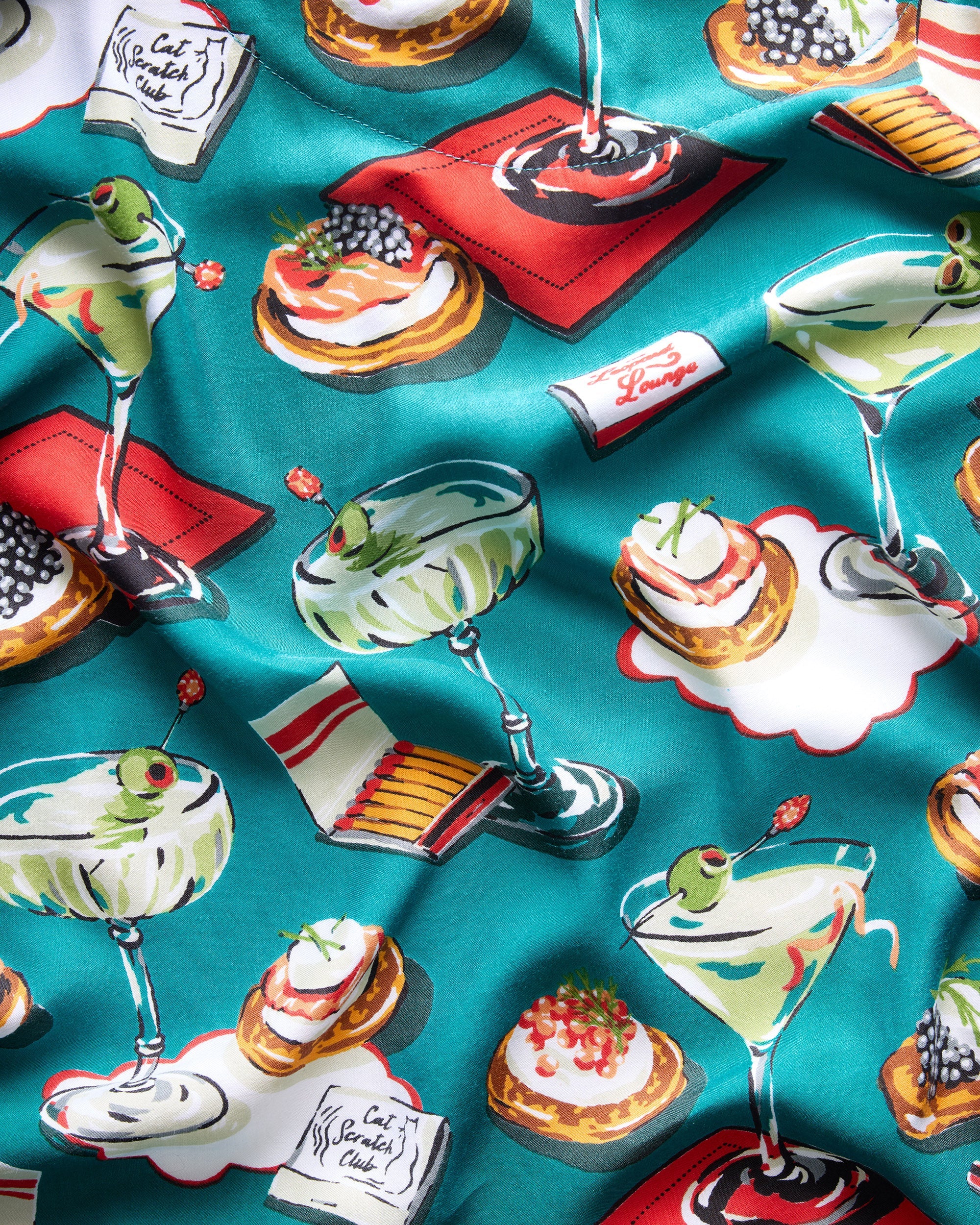 Blinis & Martinis - Eco Satin Wildest Dreams Set | Mid Century Blue - Image 7