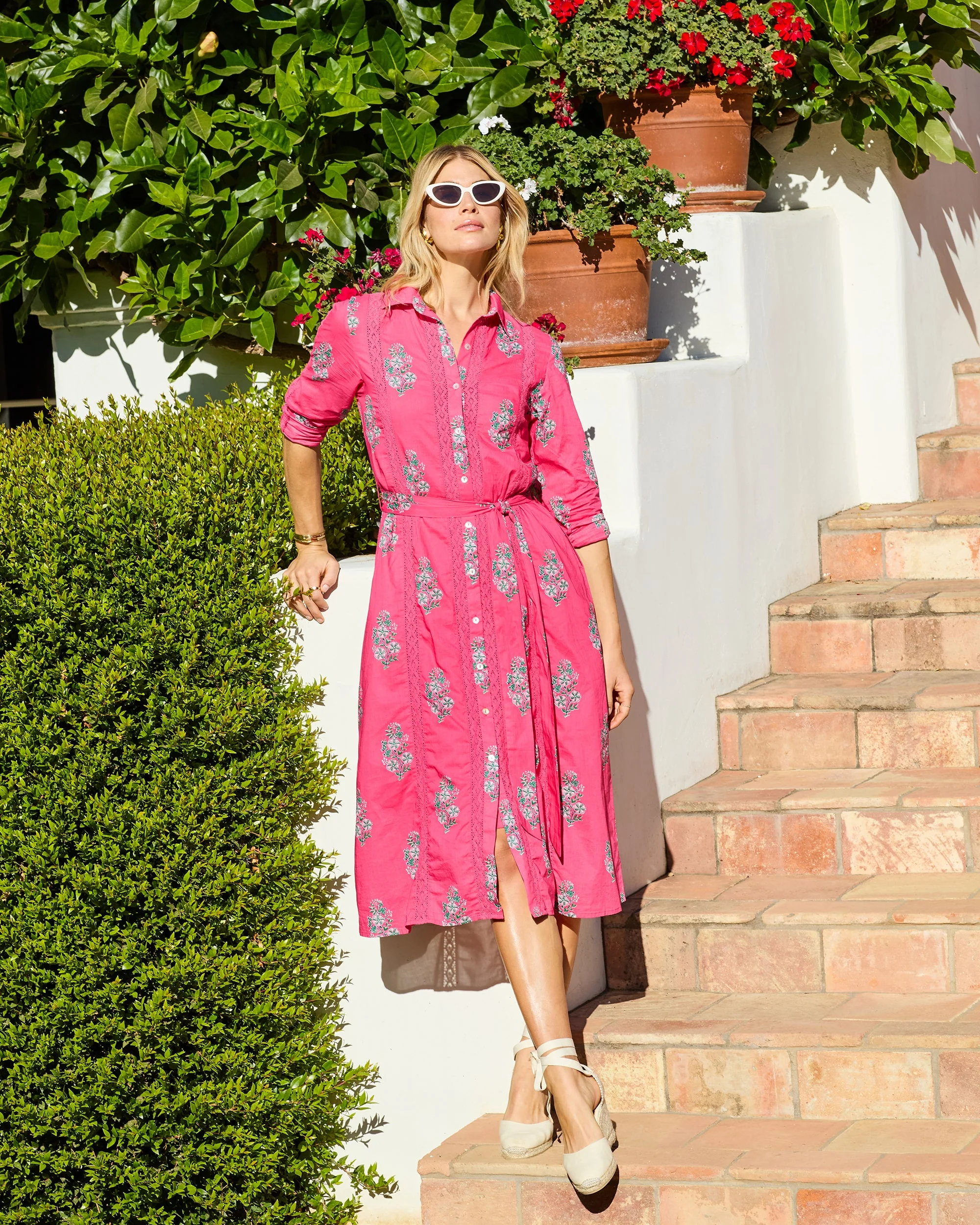 Bouquet Blossoms - Meredith Dress | Hot Pink - Image 2