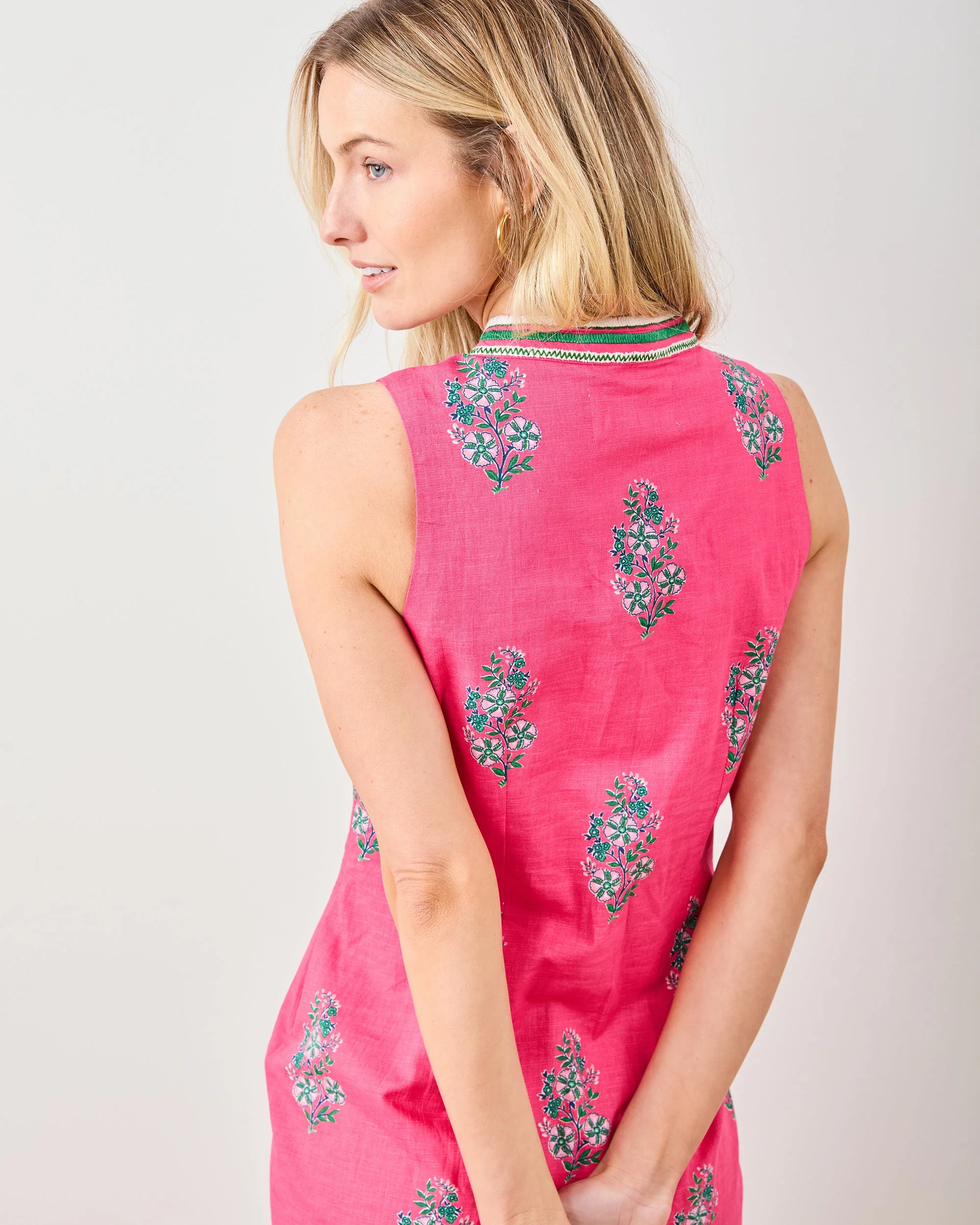 Bouquet Blossoms - Ocean View Shift Dress | Hot Pink - Image 2