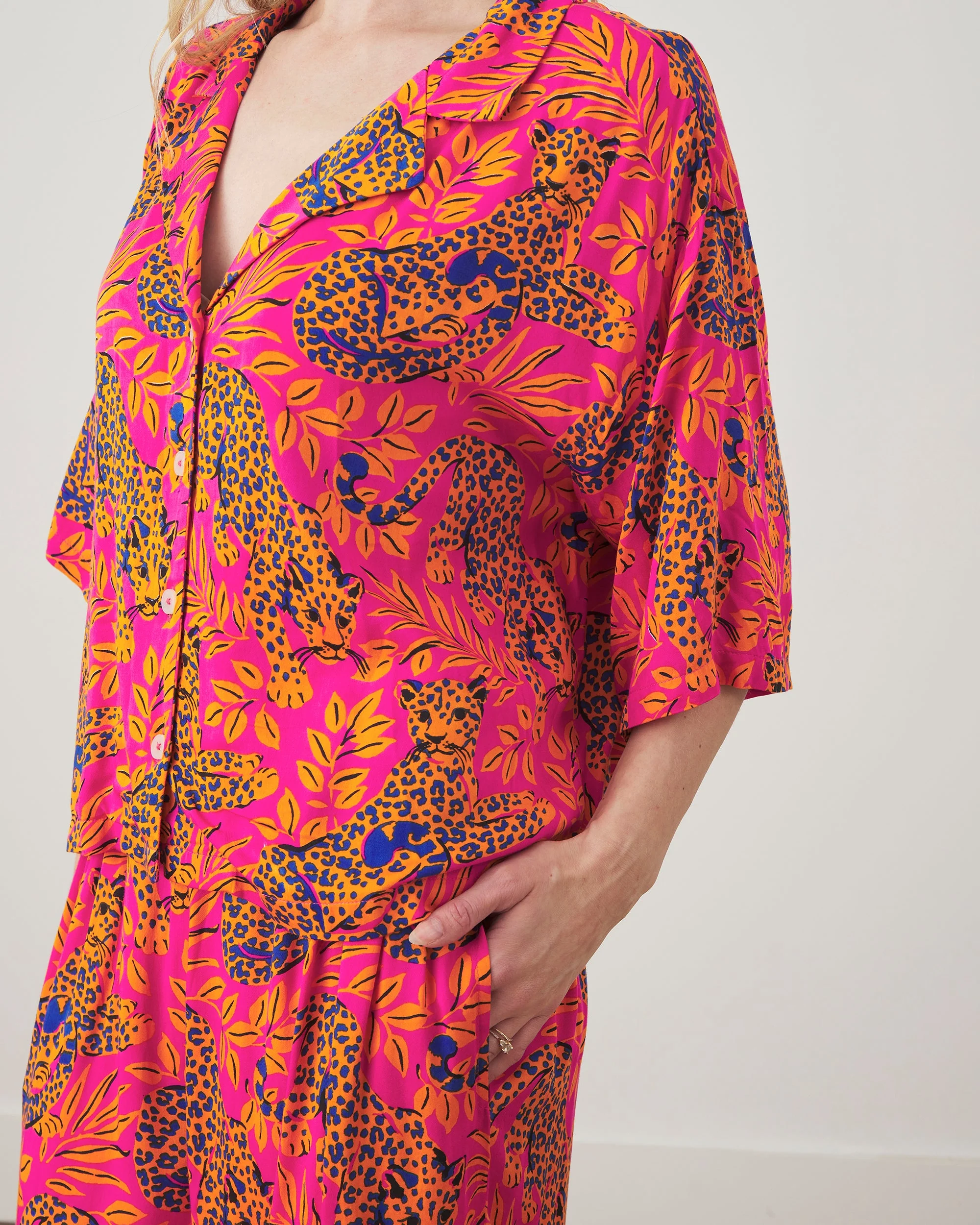 City Cat - Petite Eco Satin Wildest Dreams Set | Fuchsia - Image 5