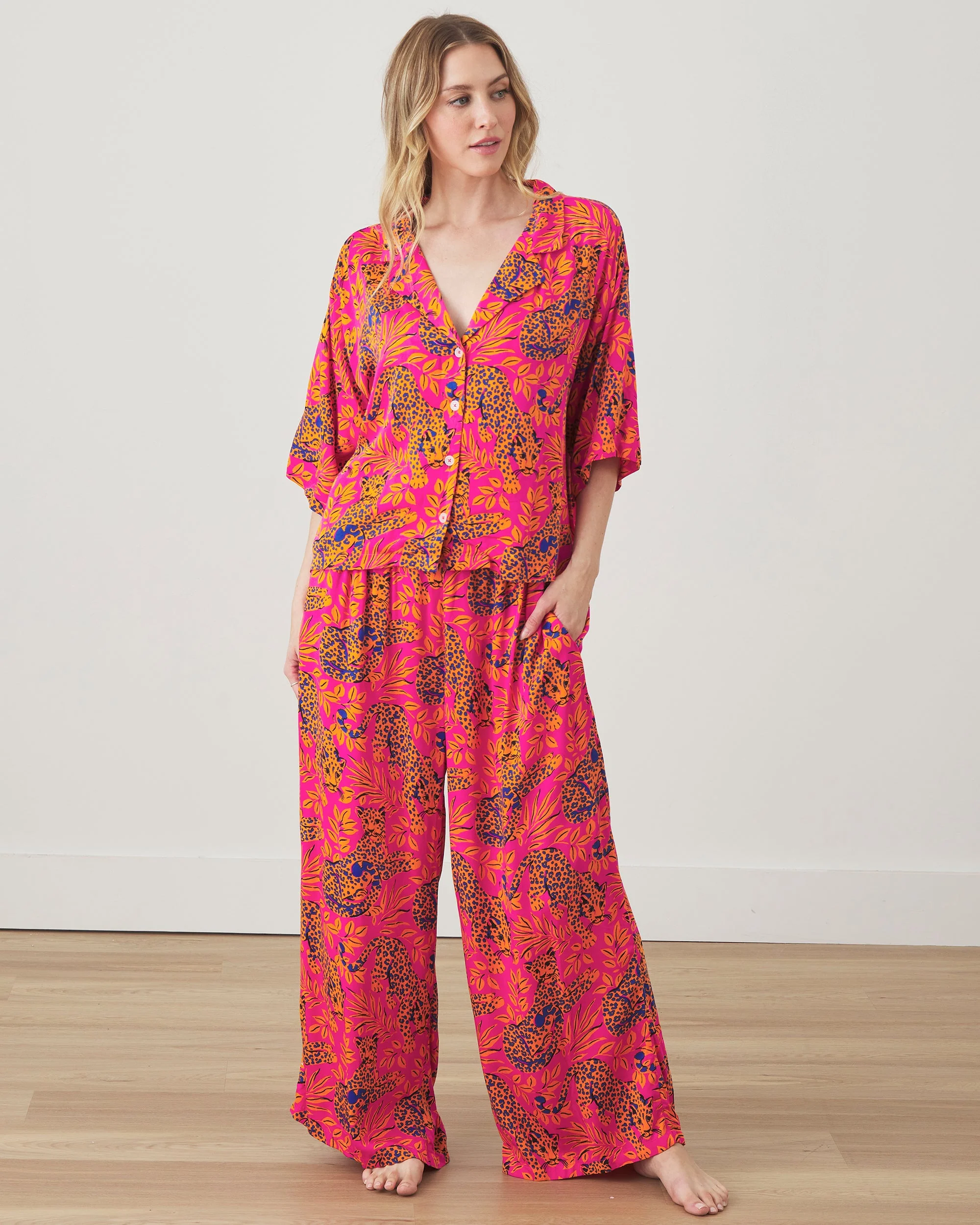 City Cat - Petite Eco Satin Wildest Dreams Set | Fuchsia - Image 6