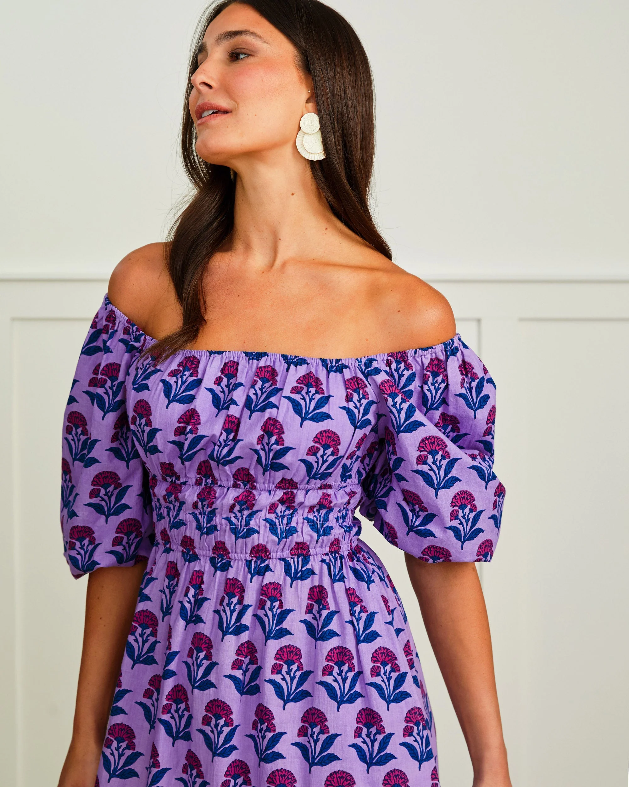 Countryside Drives - Skip Ahead Midi Dress | Lavender Fields - Image 4