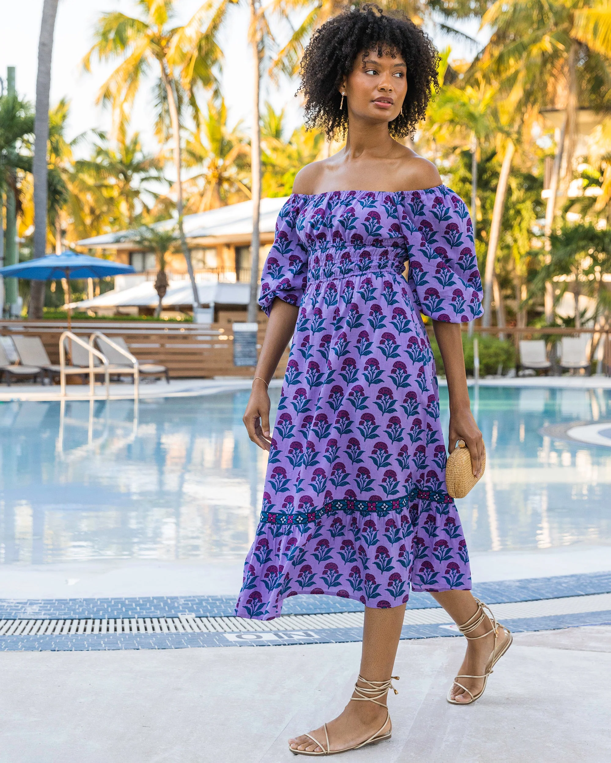 Countryside Drives - Skip Ahead Midi Dress | Lavender Fields - Image 5