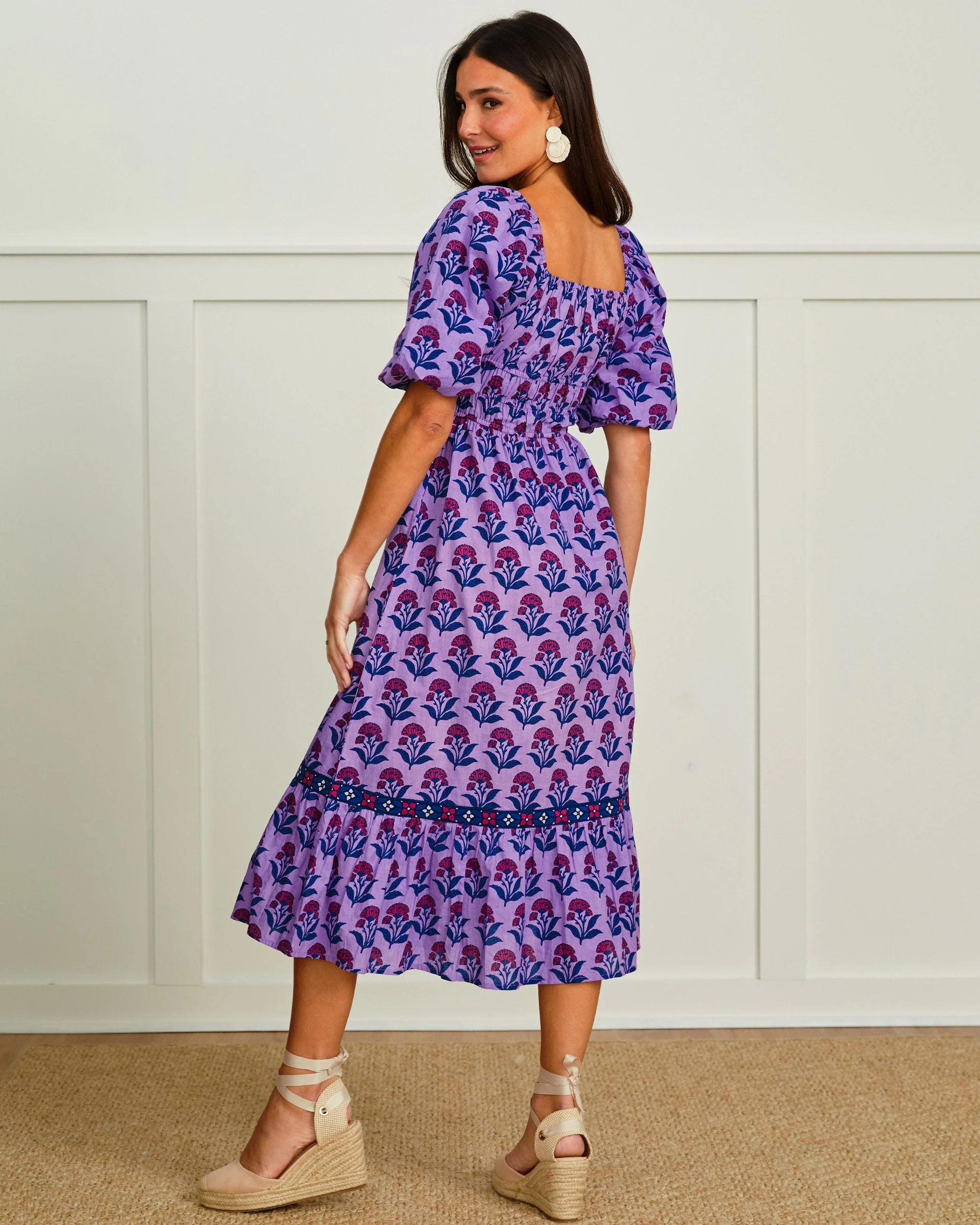 Countryside Drives - Skip Ahead Midi Dress | Lavender Fields - Image 6
