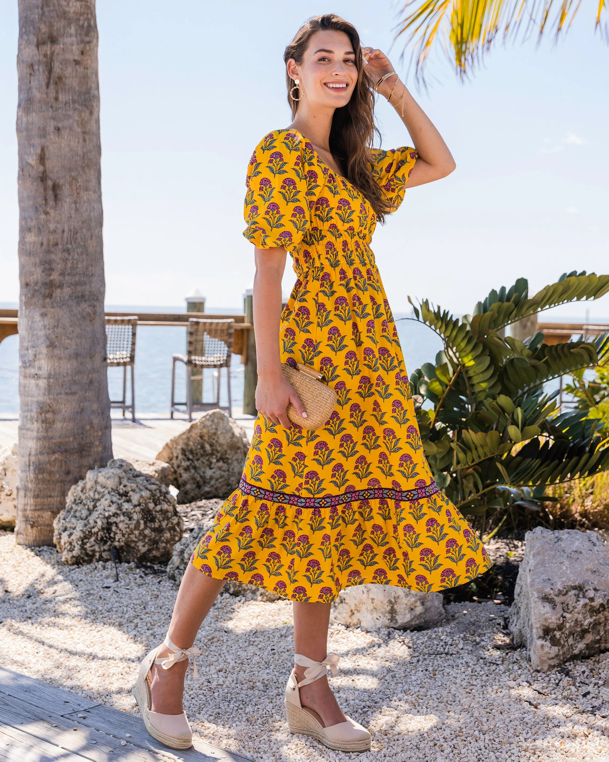 Countryside Drives - Skip Ahead Midi Dress | Sunlit Room - Image 2