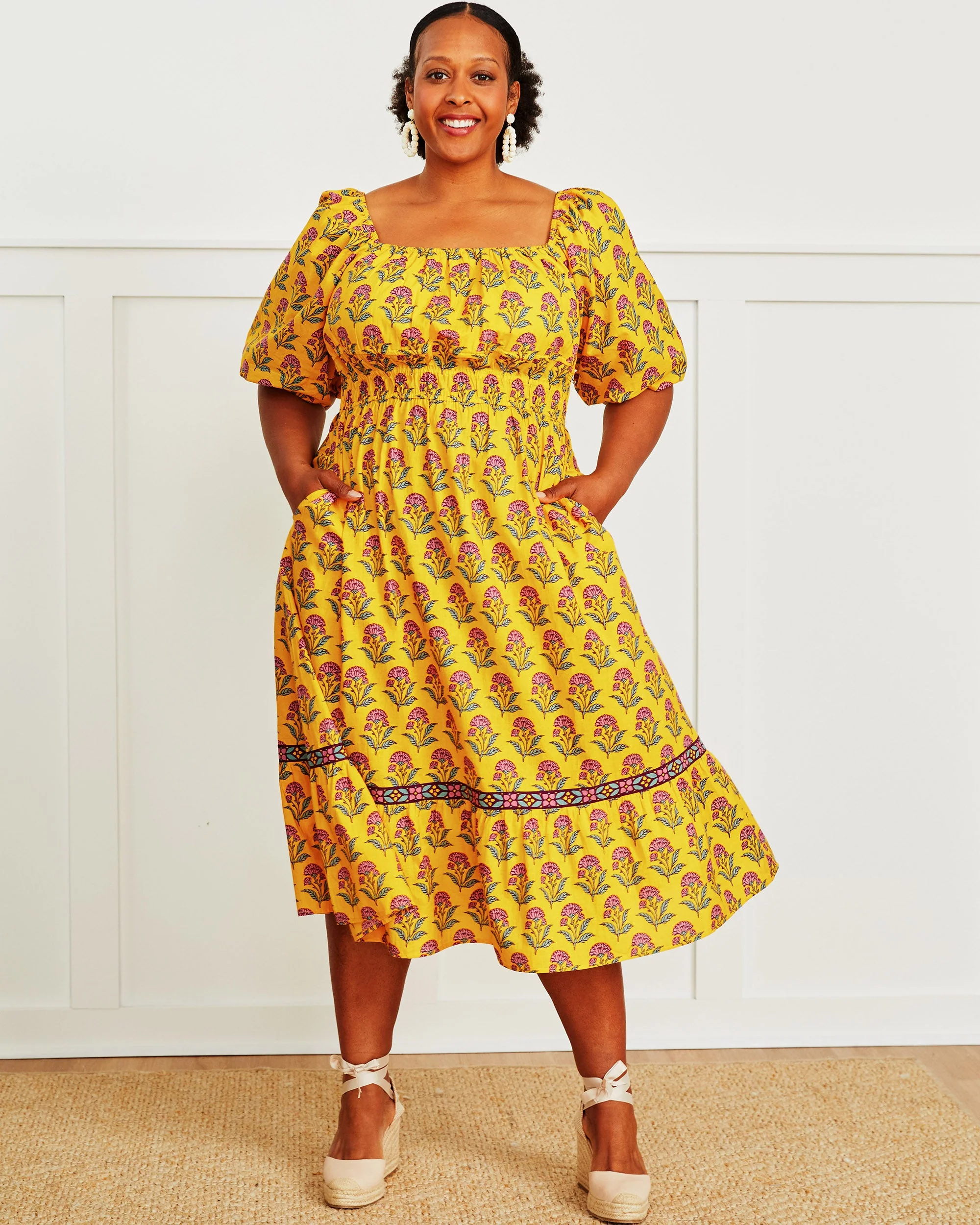 Countryside Drives - Skip Ahead Midi Dress | Sunlit Room - Image 3