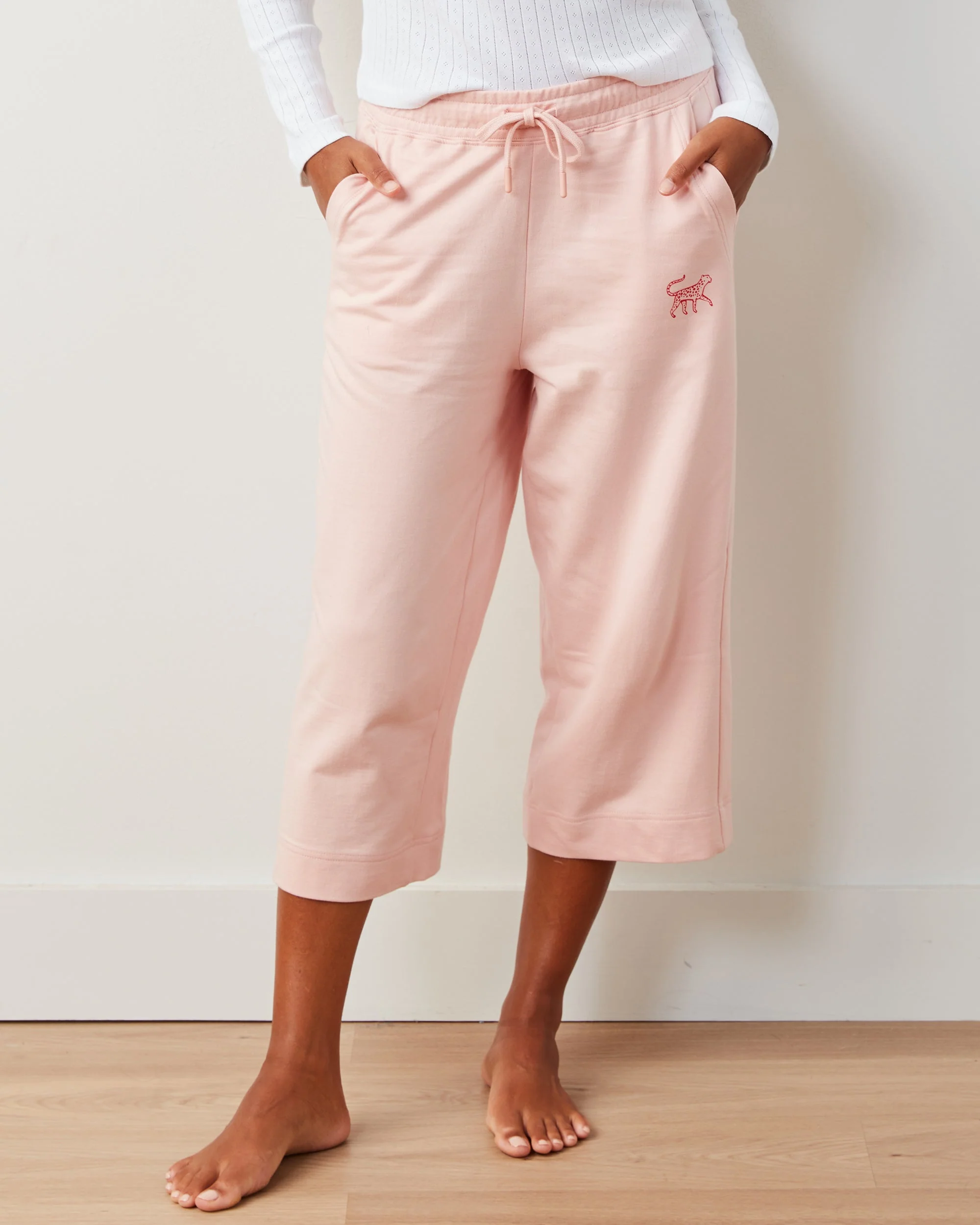 Down Time Cropped Sweatpants - Cropped Sweatpants | Pale Pink - Image 6