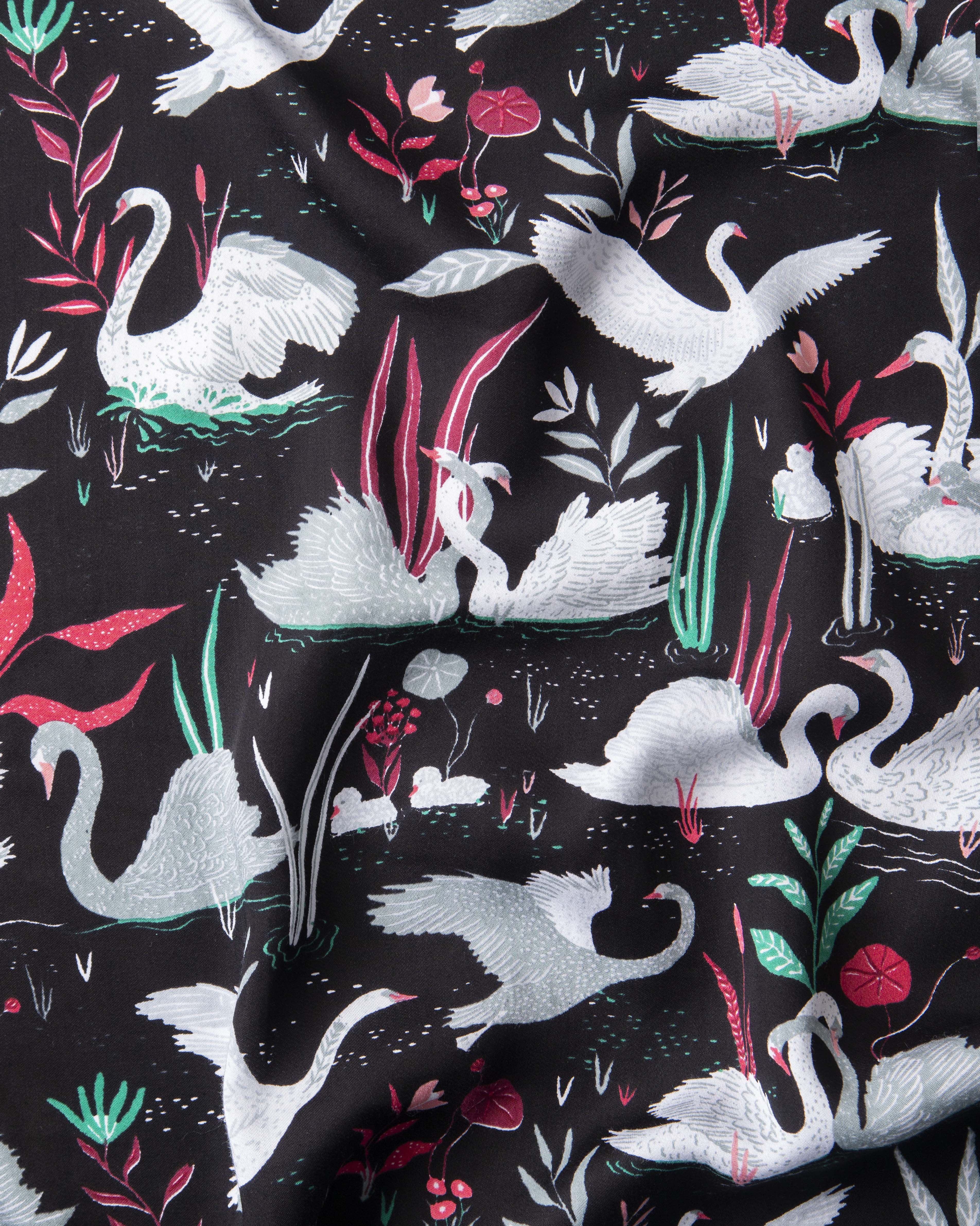 Enchanted Swans - Eco Satin Wildest Dreams Set | Starless Sky - Image 6