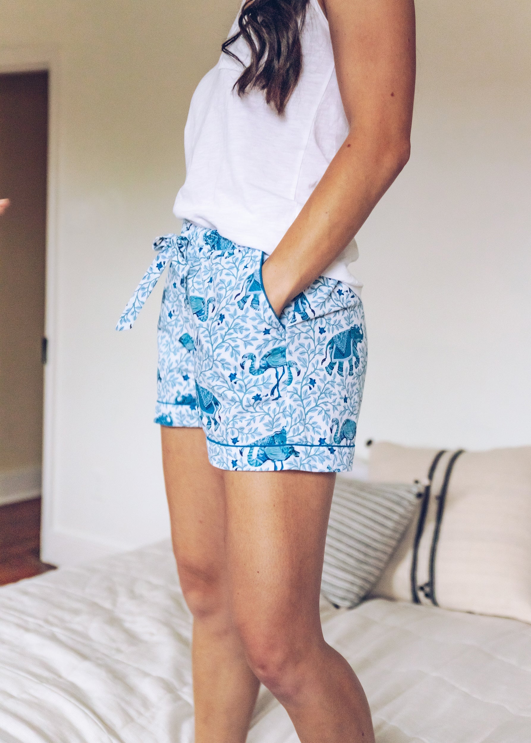 Flamenco - PJ Shorts | Pale Blue - Image 3