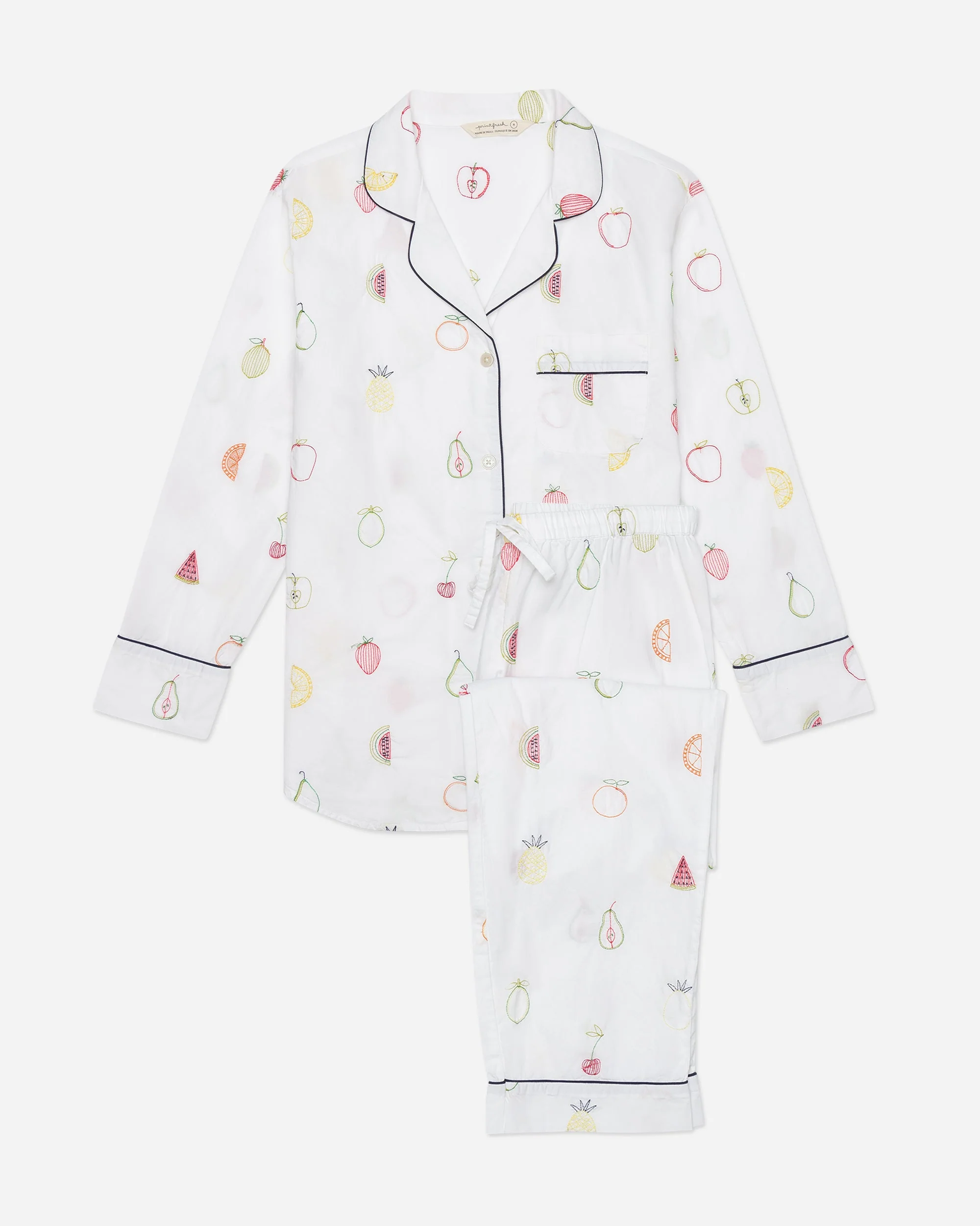 Fruit Medley - Long PJ Set | Cloud - Image 3