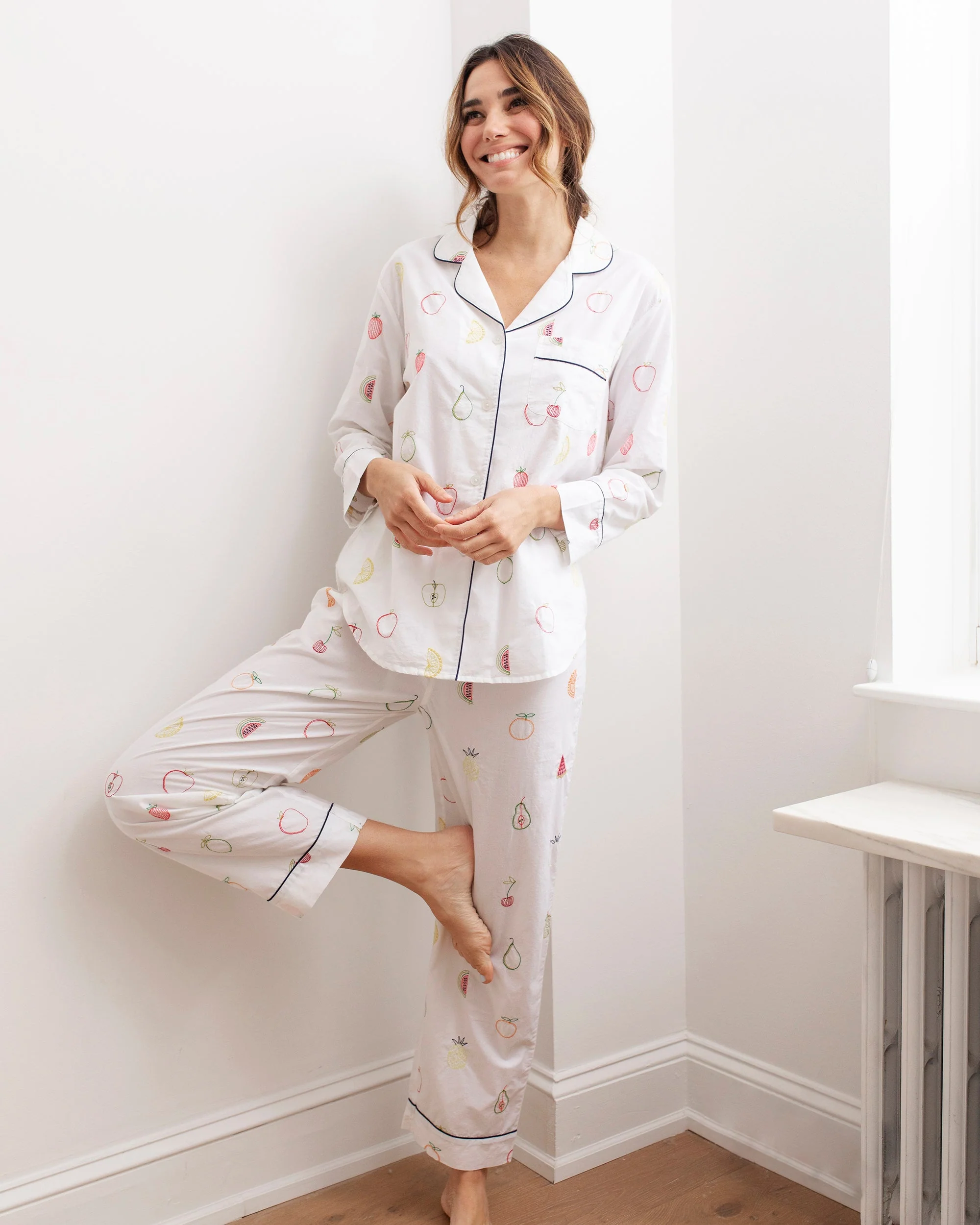 Fruit Medley - Long PJ Set | Cloud - Image 5