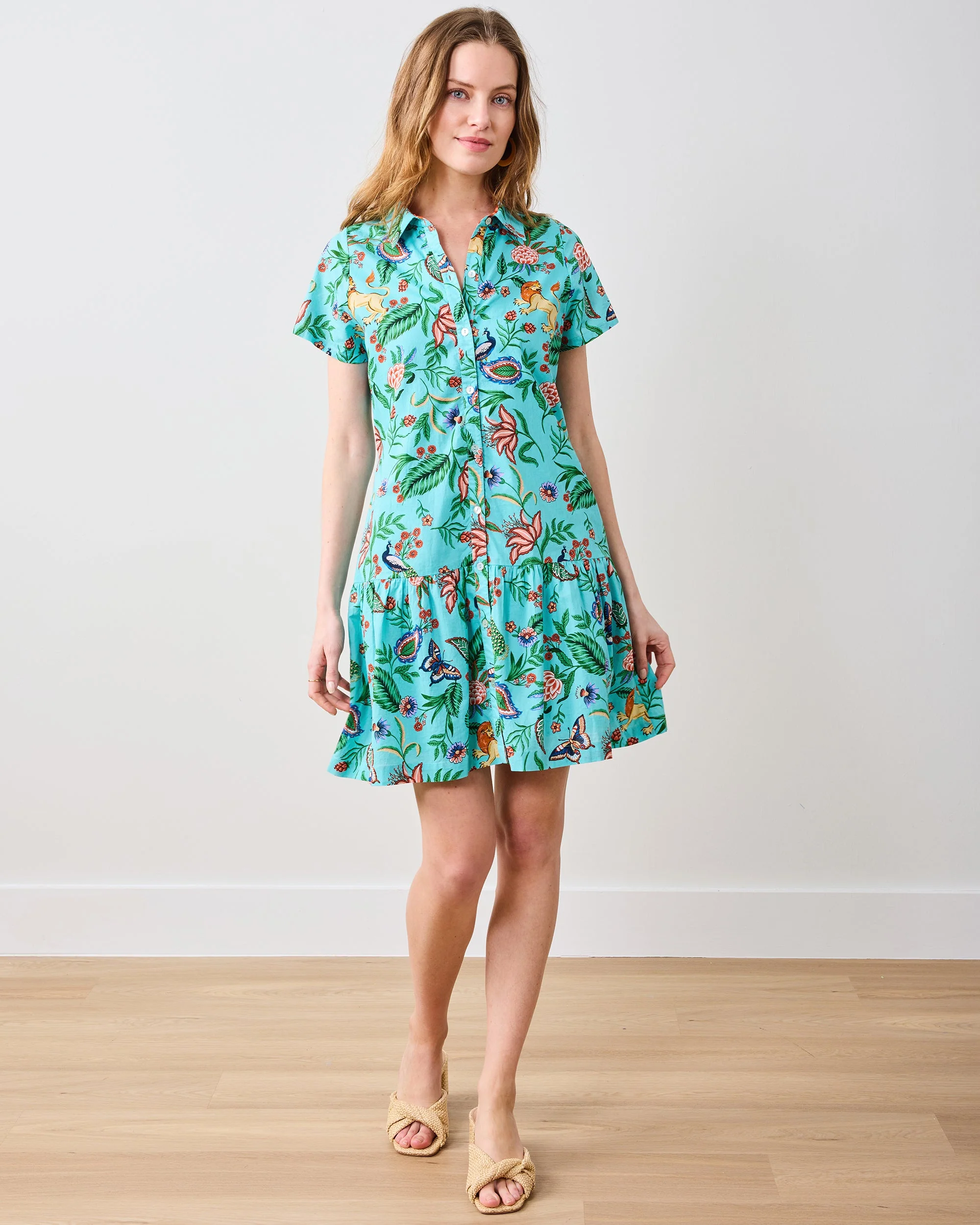 Garden District - Gracie Dress | Caribbean Blue - Image 5