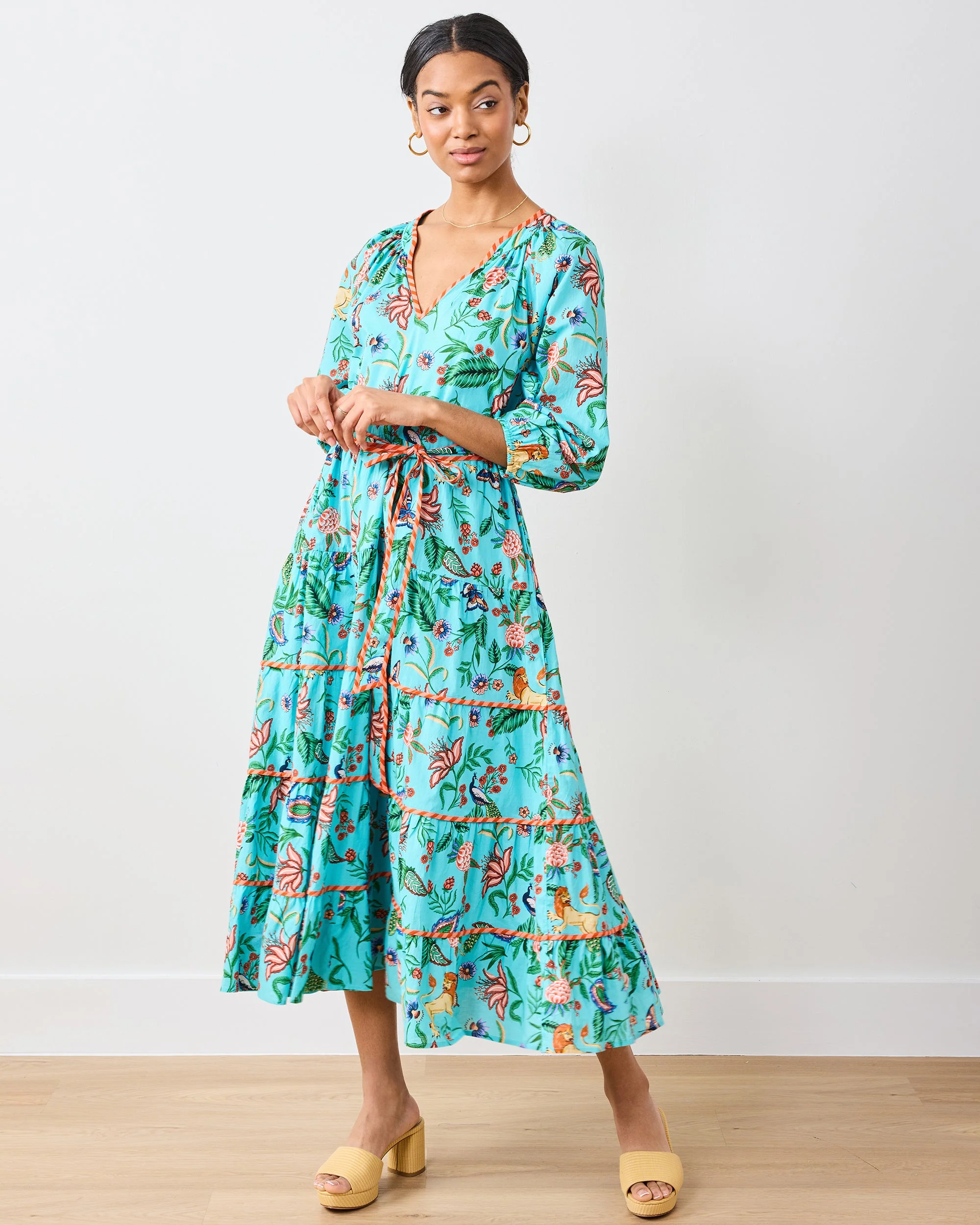Garden District - Main Street Dress | Caribbean Blue - Image 4