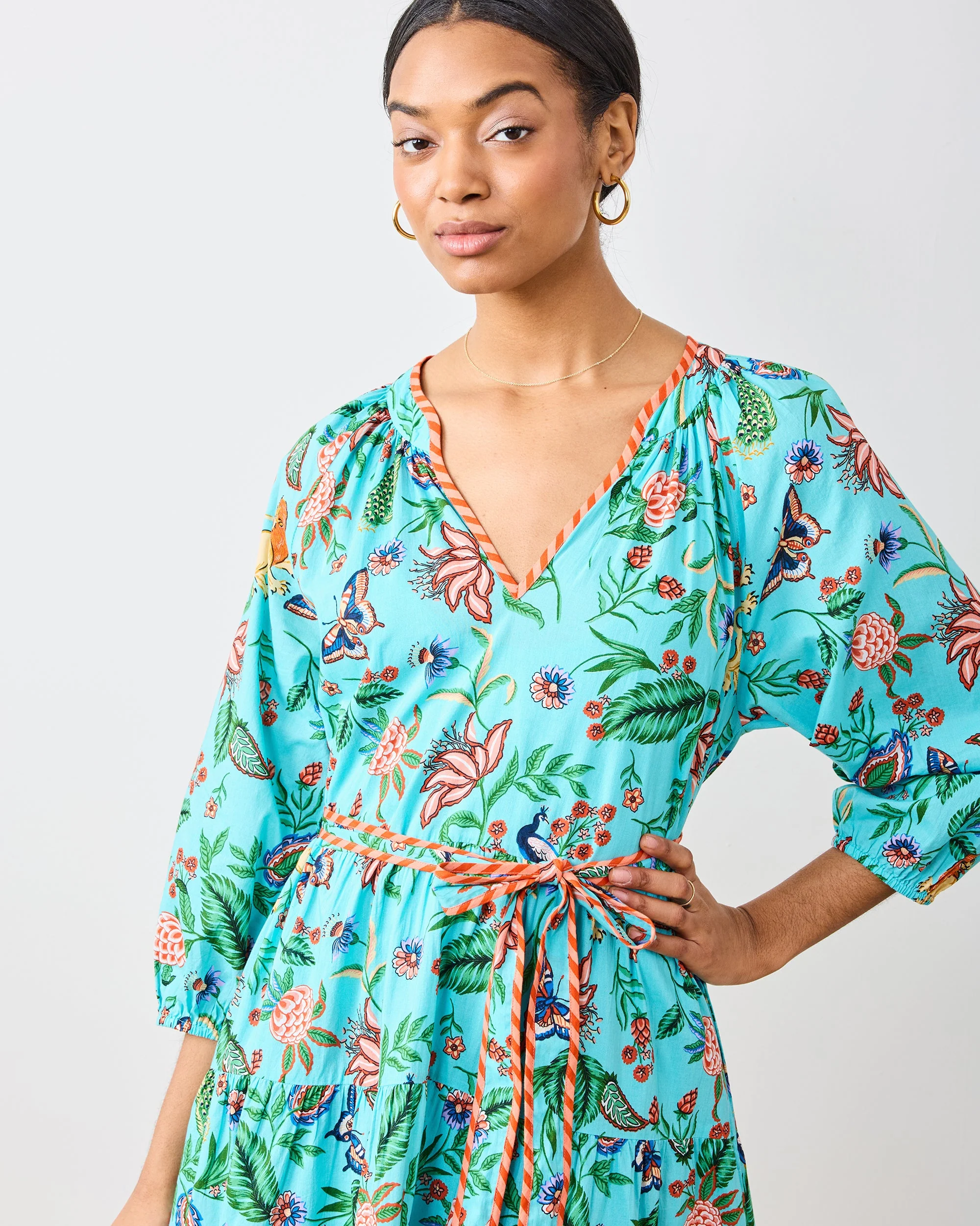 Garden District - Main Street Dress | Caribbean Blue - Image 6