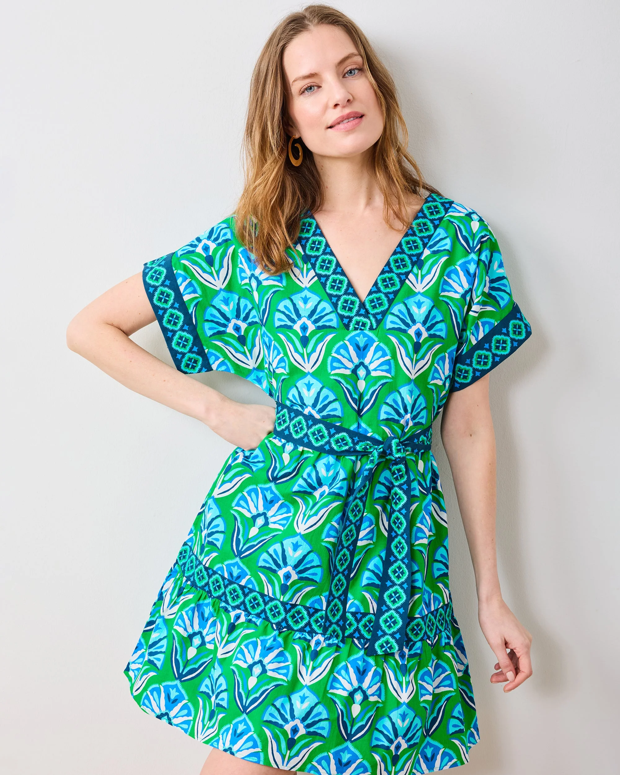 Geo Floral - Atlantic Dress | Green Juice - Image 4