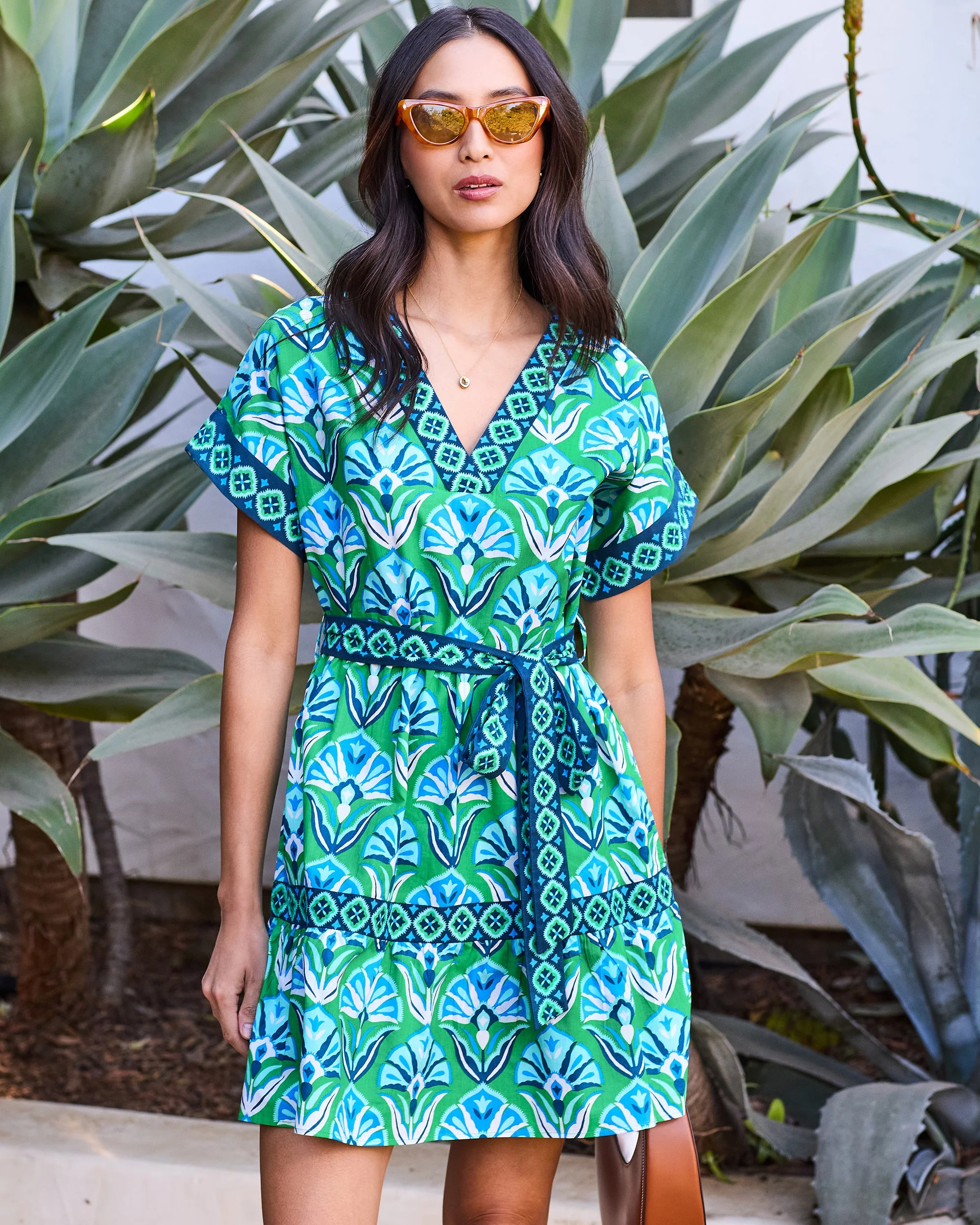 Geo Floral - Atlantic Dress | Green Juice - Image 6