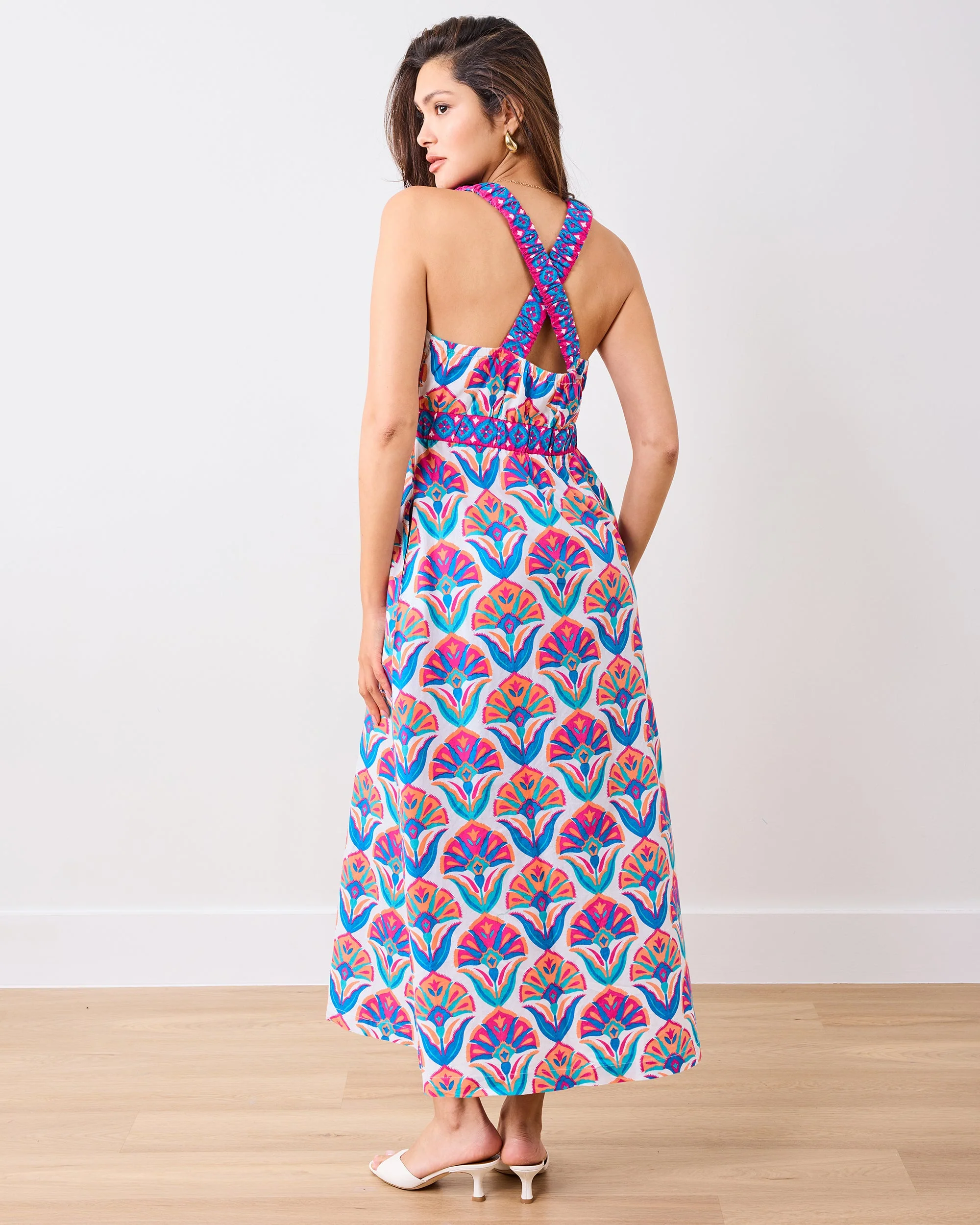 Geo Floral - Coastal Dress | Fuschia Cloud - Image 2