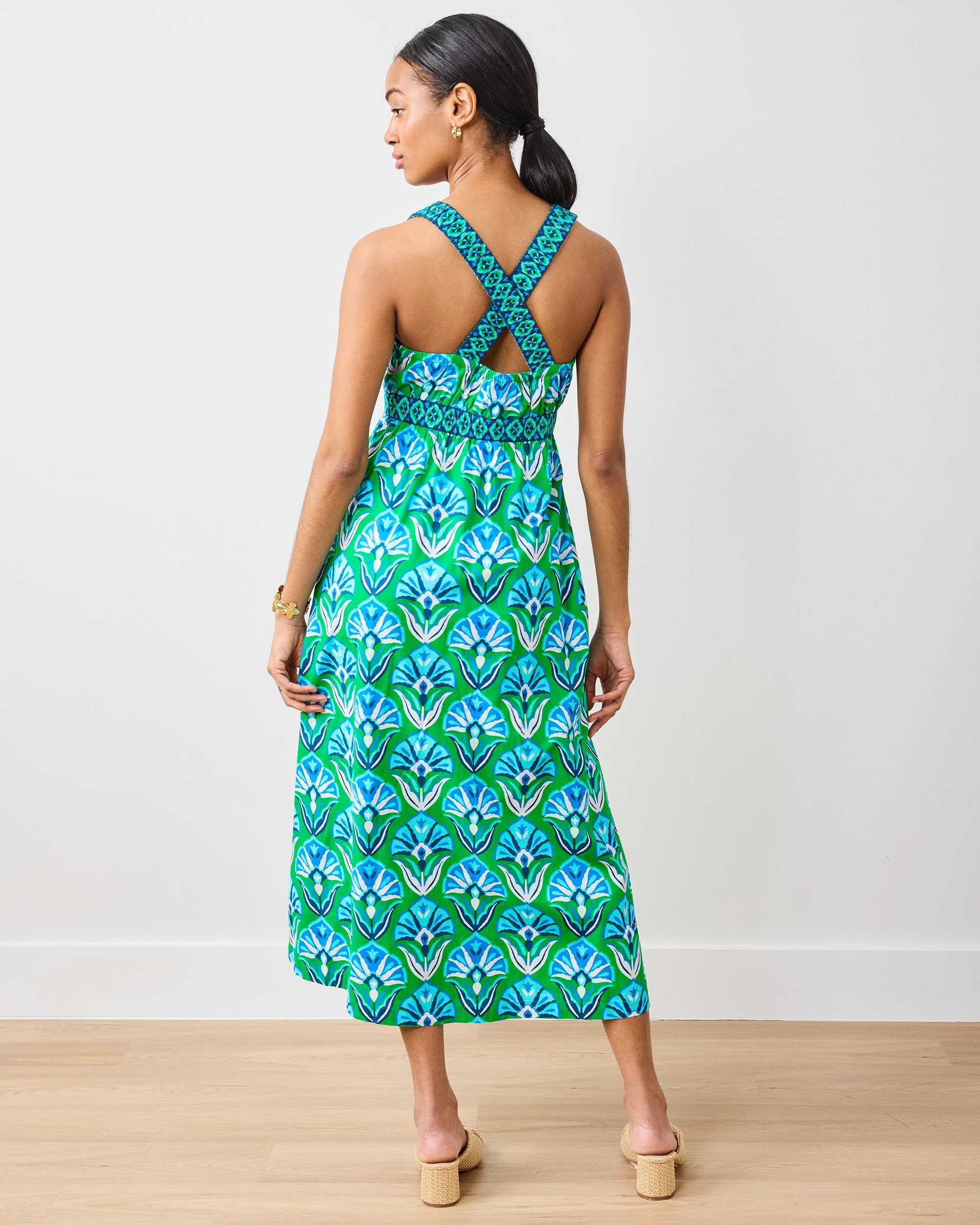Geo Floral - Coastal Dress | Green Juice - Image 3