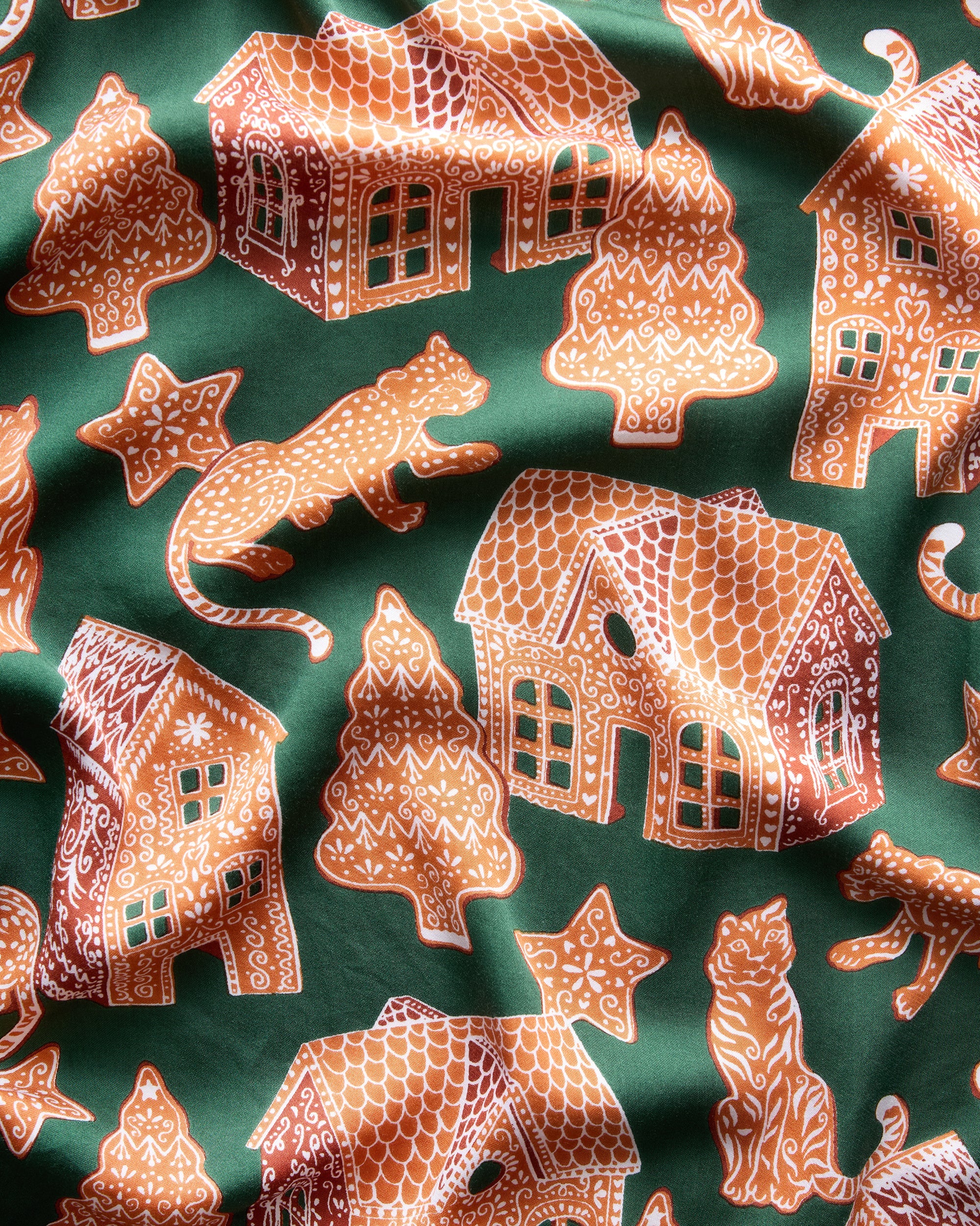 Gingerbread Party - Eco Satin Wildest Dreams Set | Hunter Green - Image 7