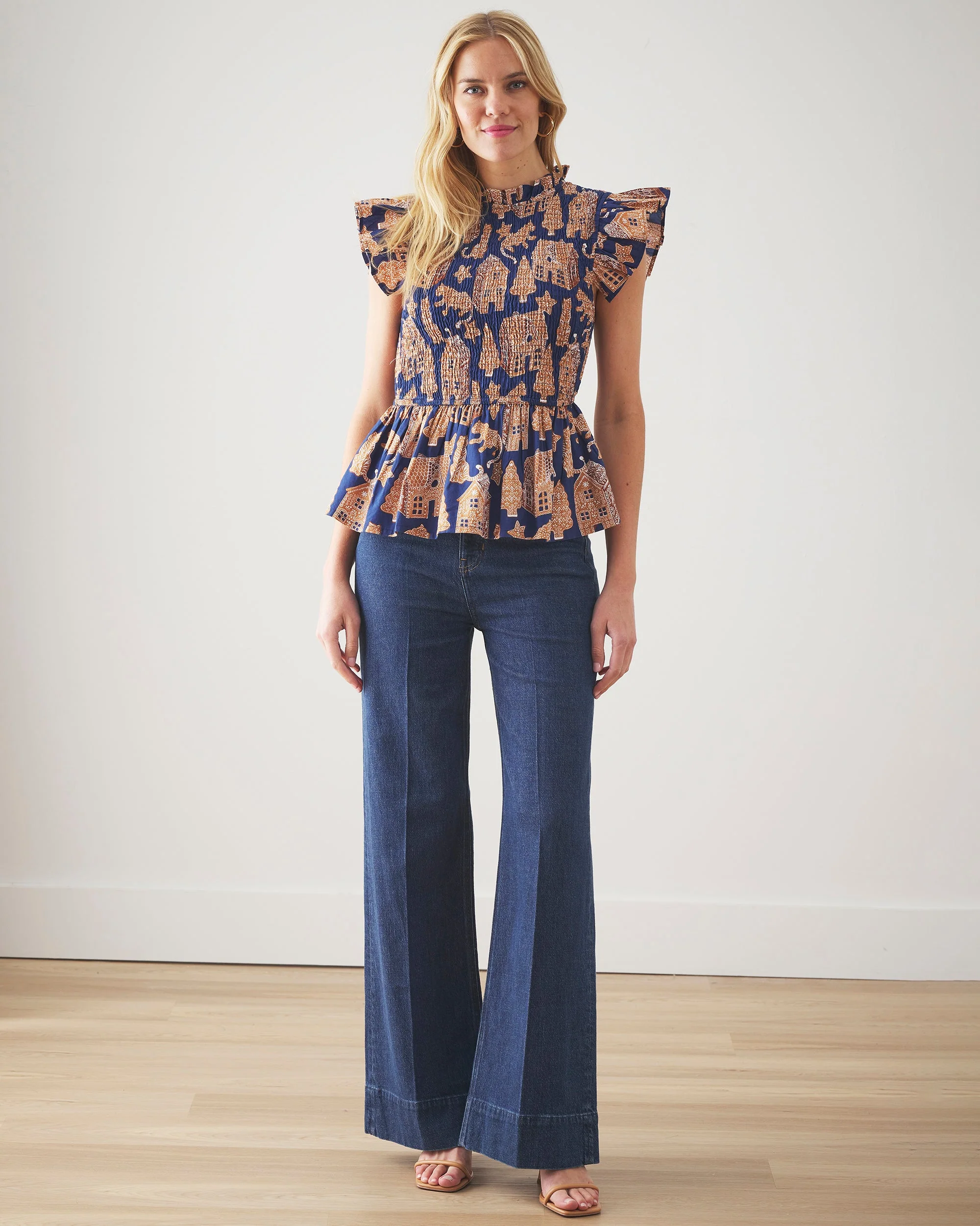 Gingerbread Party - High Priority Blouse | Classic Navy - Image 2