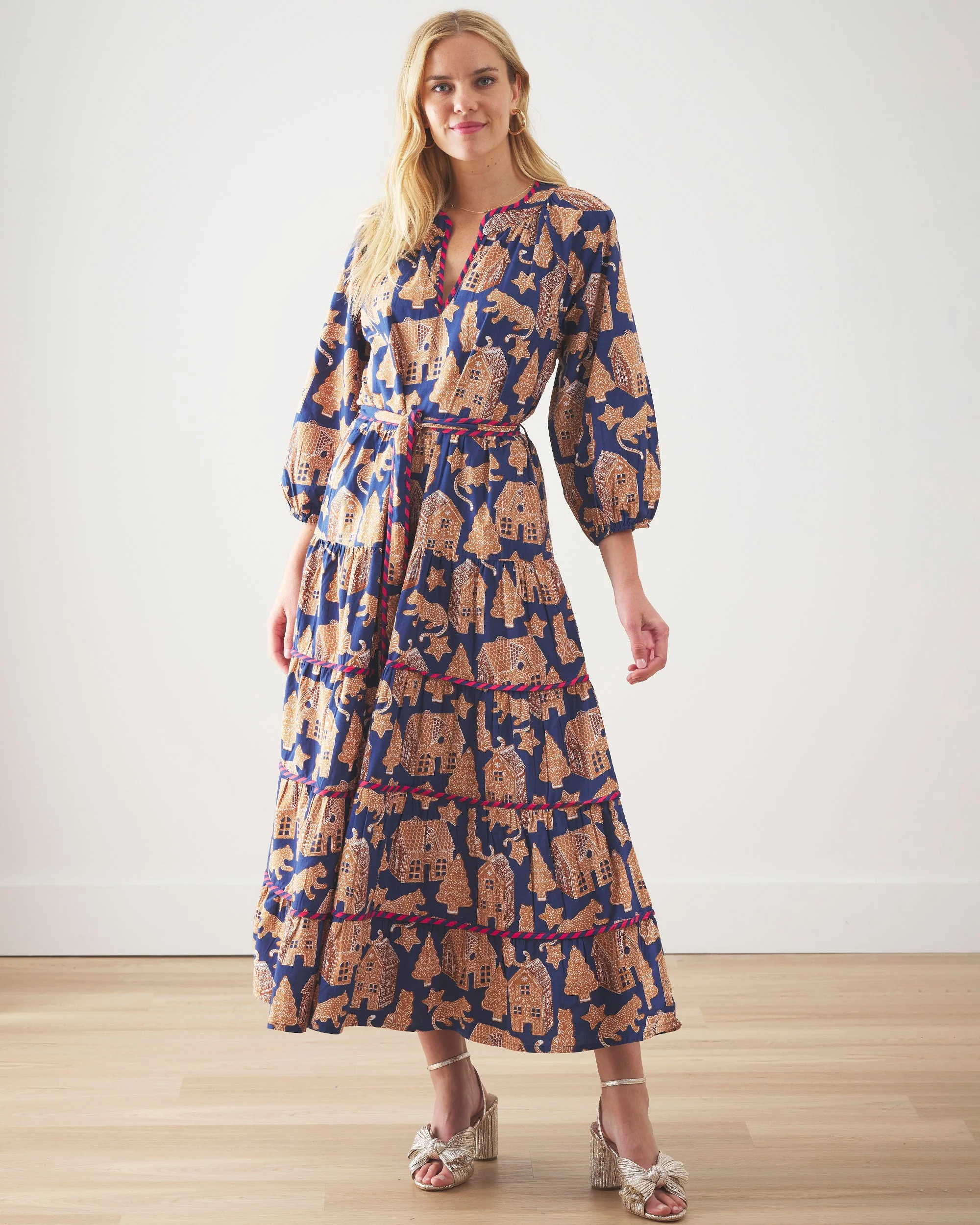 Gingerbread Party - Main Street Dress | Classic Navy - Image 2