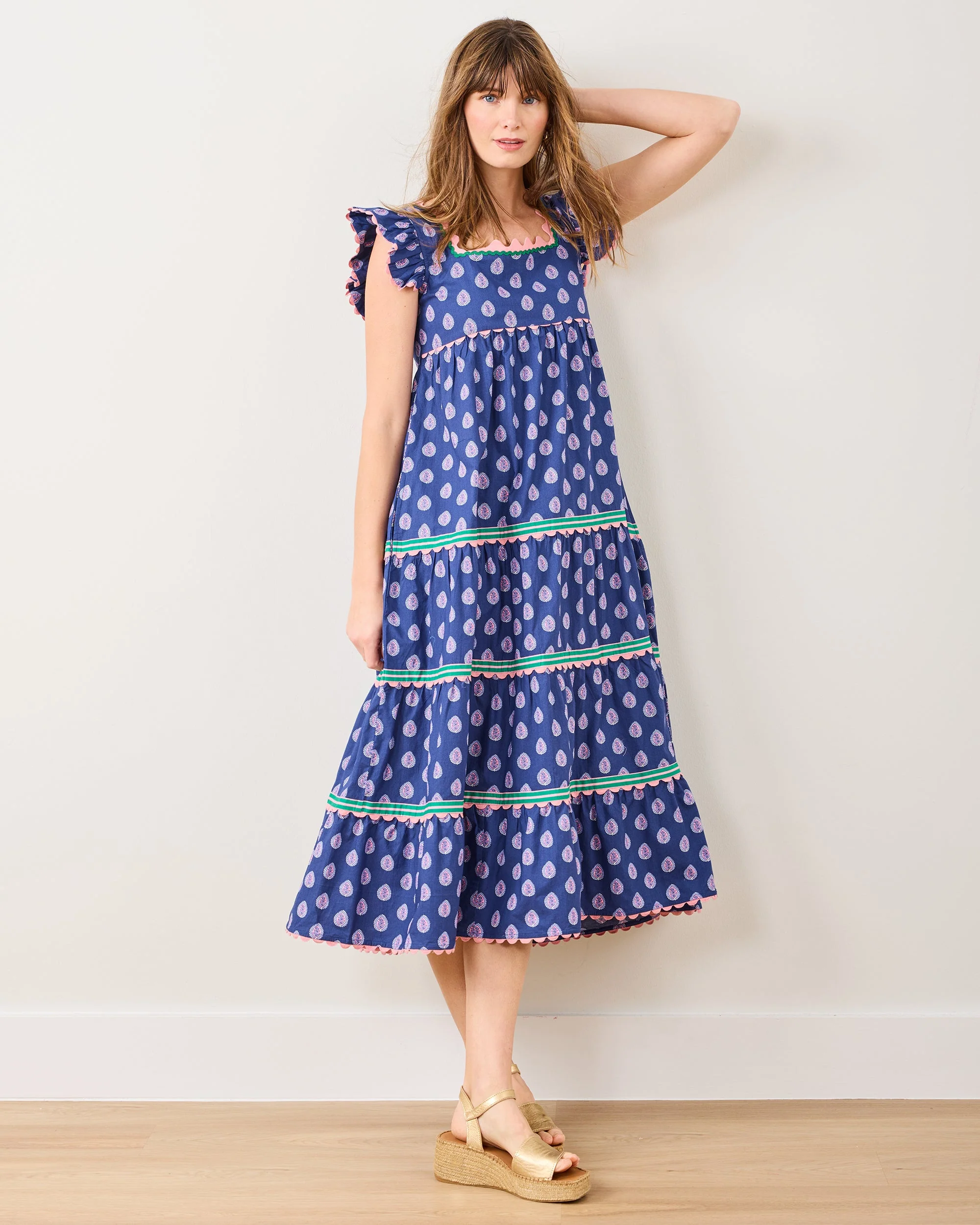 Glass Flower - Dunmore Dress | Navy - Image 3