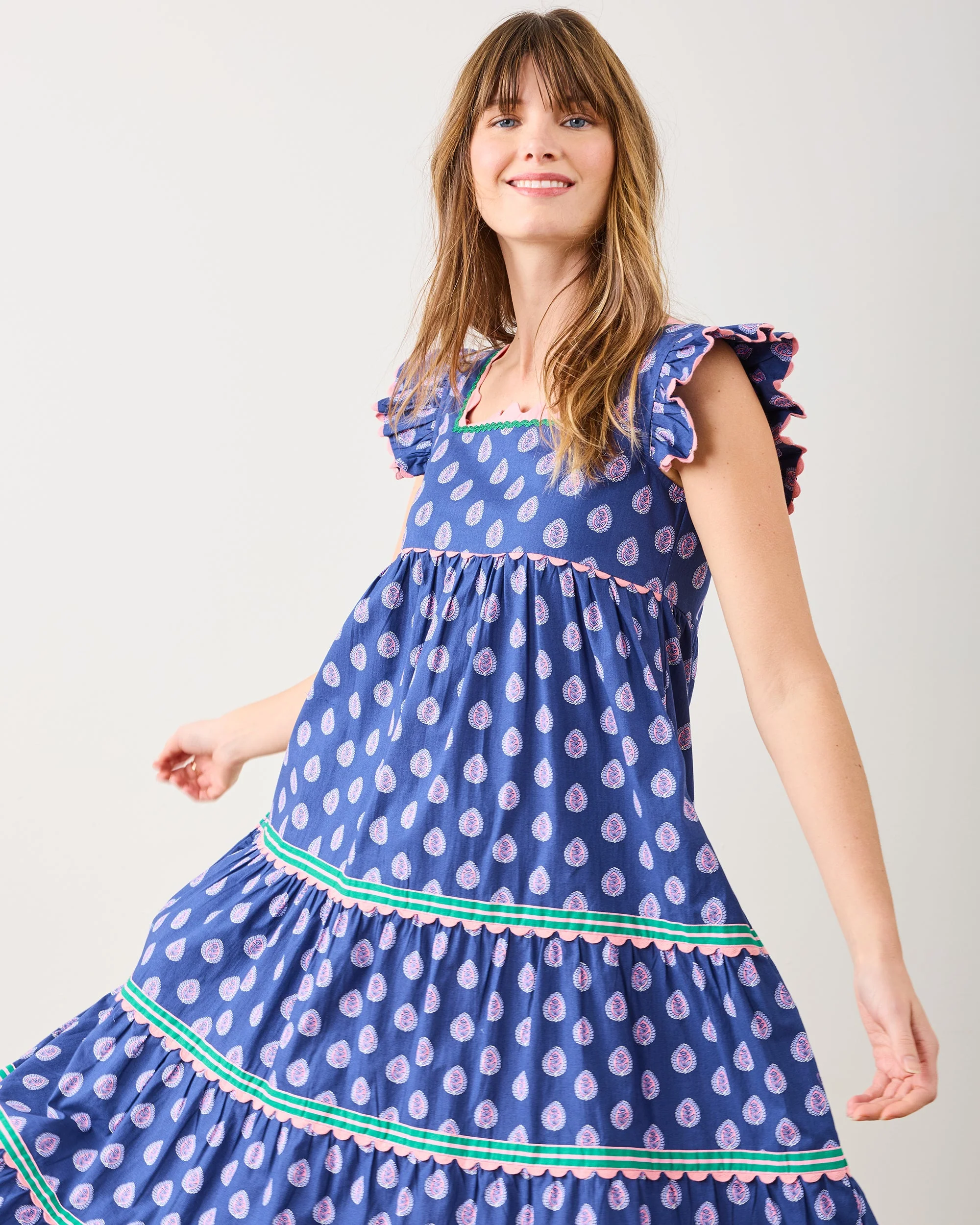 Glass Flower - Dunmore Dress | Navy - Image 5