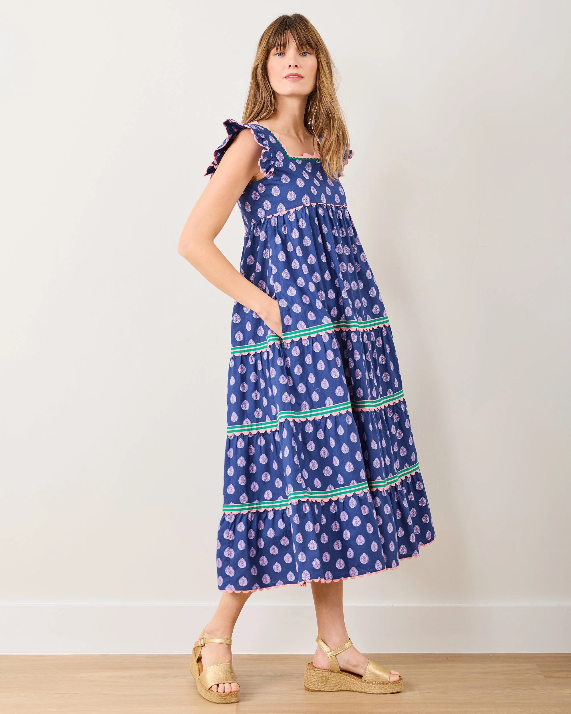 Glass Flower - Dunmore Dress | Navy - Image 6