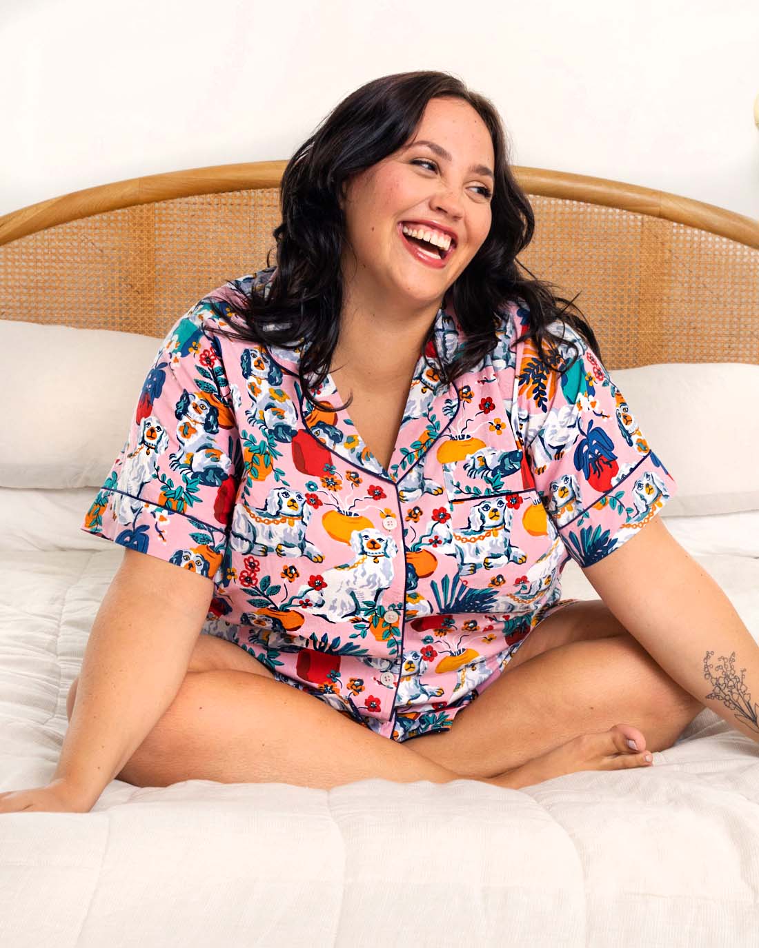Good Dog - Short PJ Set | Vintage Rose - Image 6