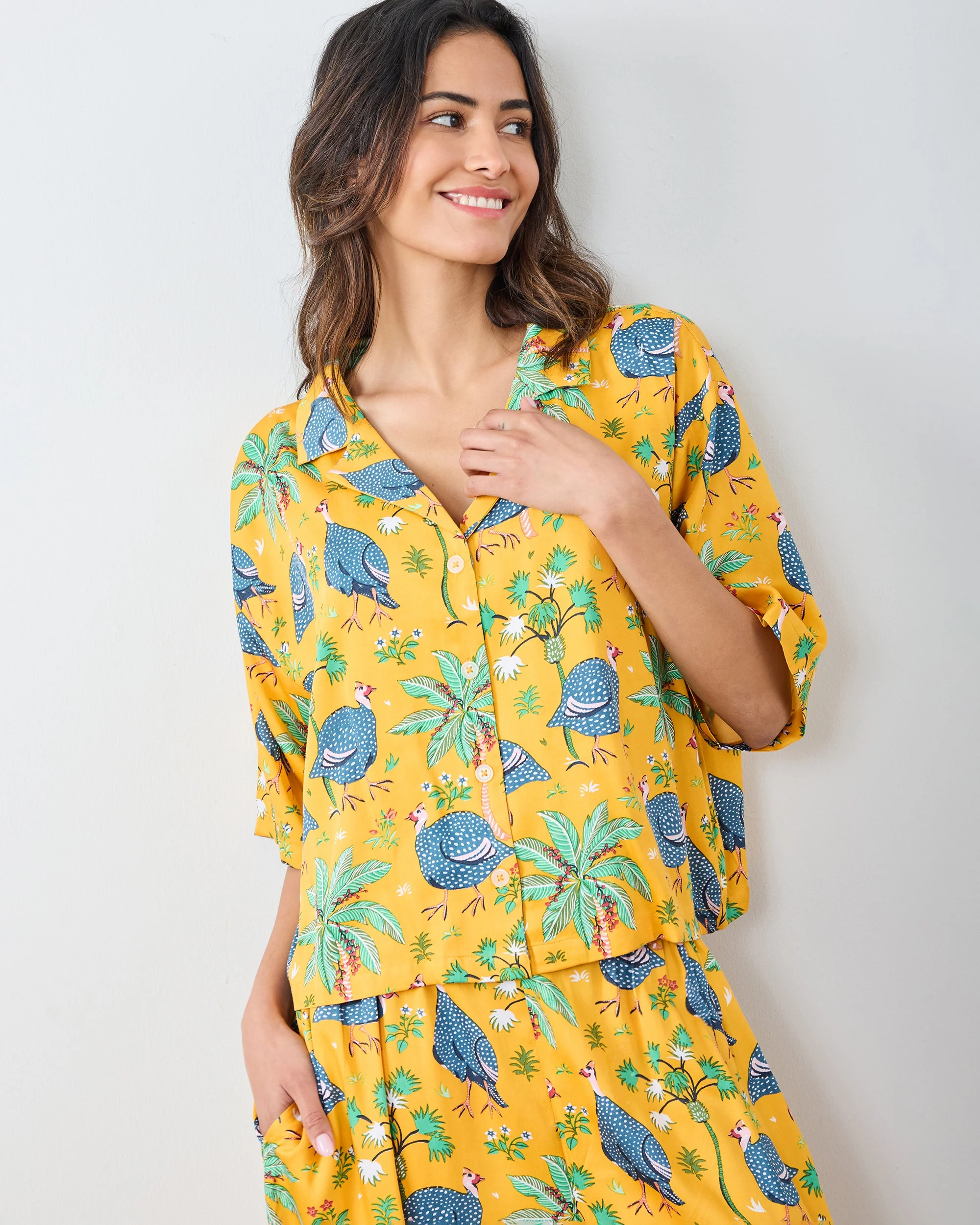 Guinea Hens - Eco Satin Wildest Dreams Set | Marigold - Image 2