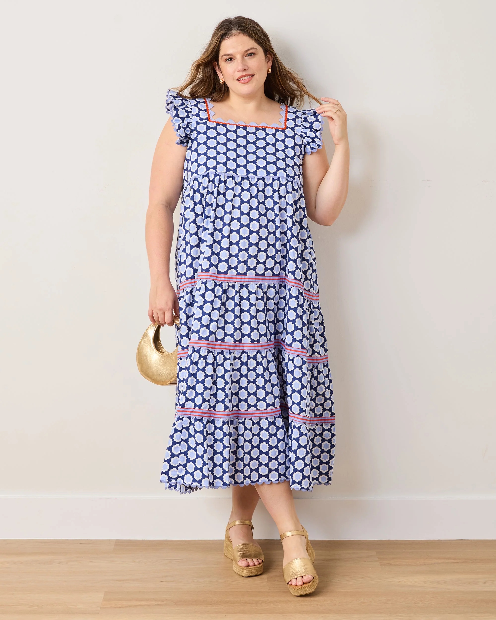 Hello Hexagon - Dunmore Dress | Periwinkle Pop - Image 3