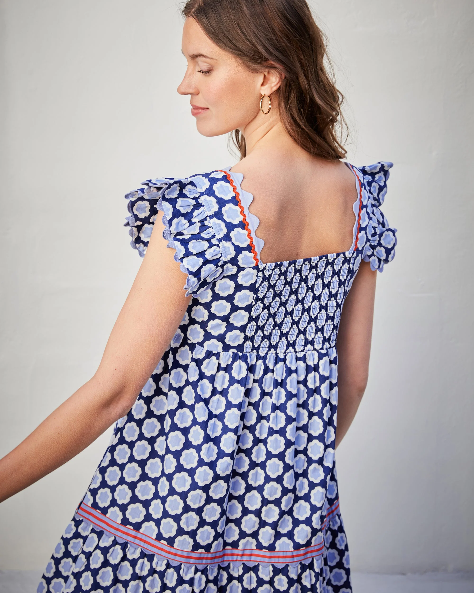 Hello Hexagon - Dunmore Dress | Periwinkle Pop - Image 4