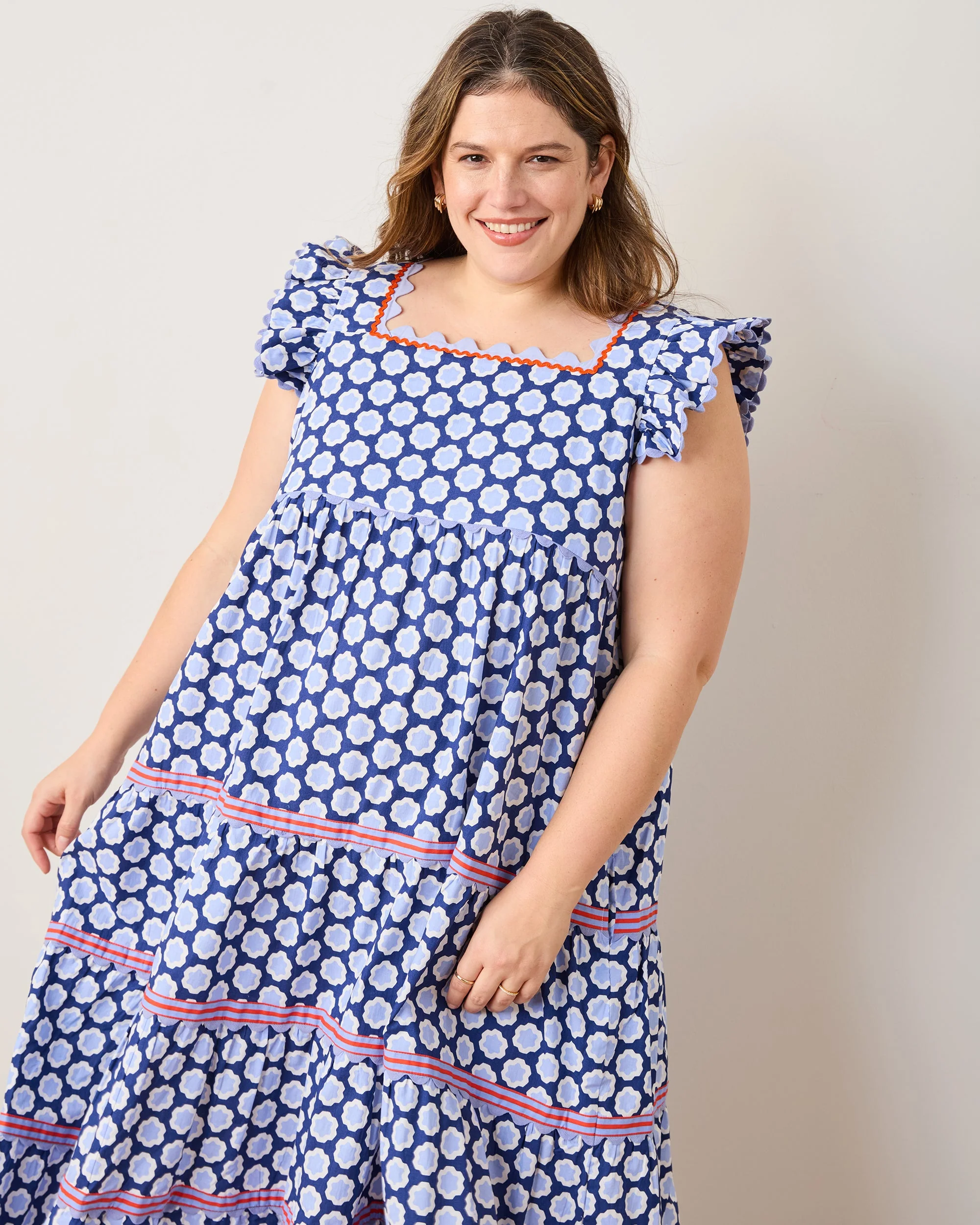 Hello Hexagon - Dunmore Dress | Periwinkle Pop - Image 6