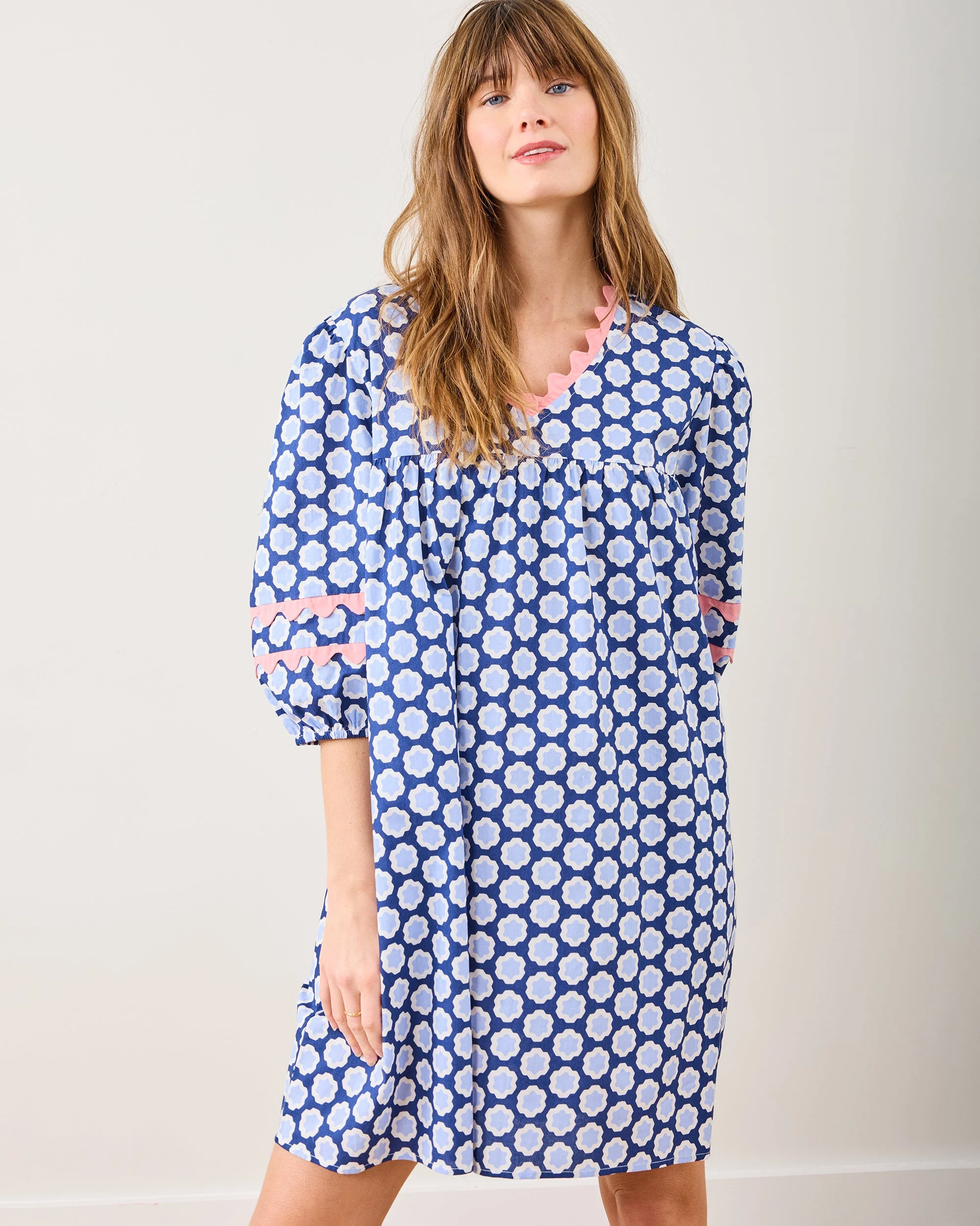 Hello Hexagon - Poppy Dress | Periwinkle Pop - Image 2